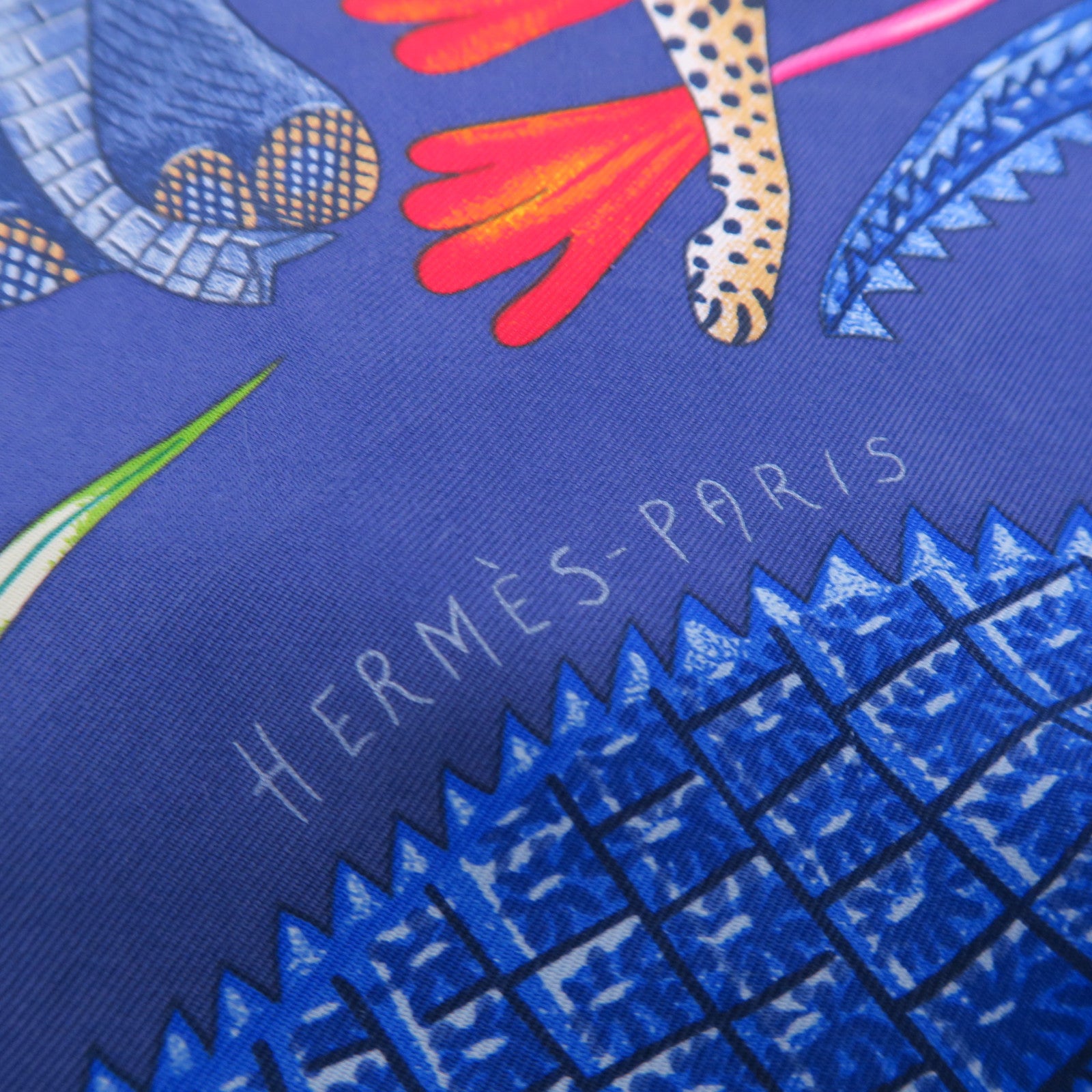 HERMES 丝质Scarf 90x90丝巾蓝色