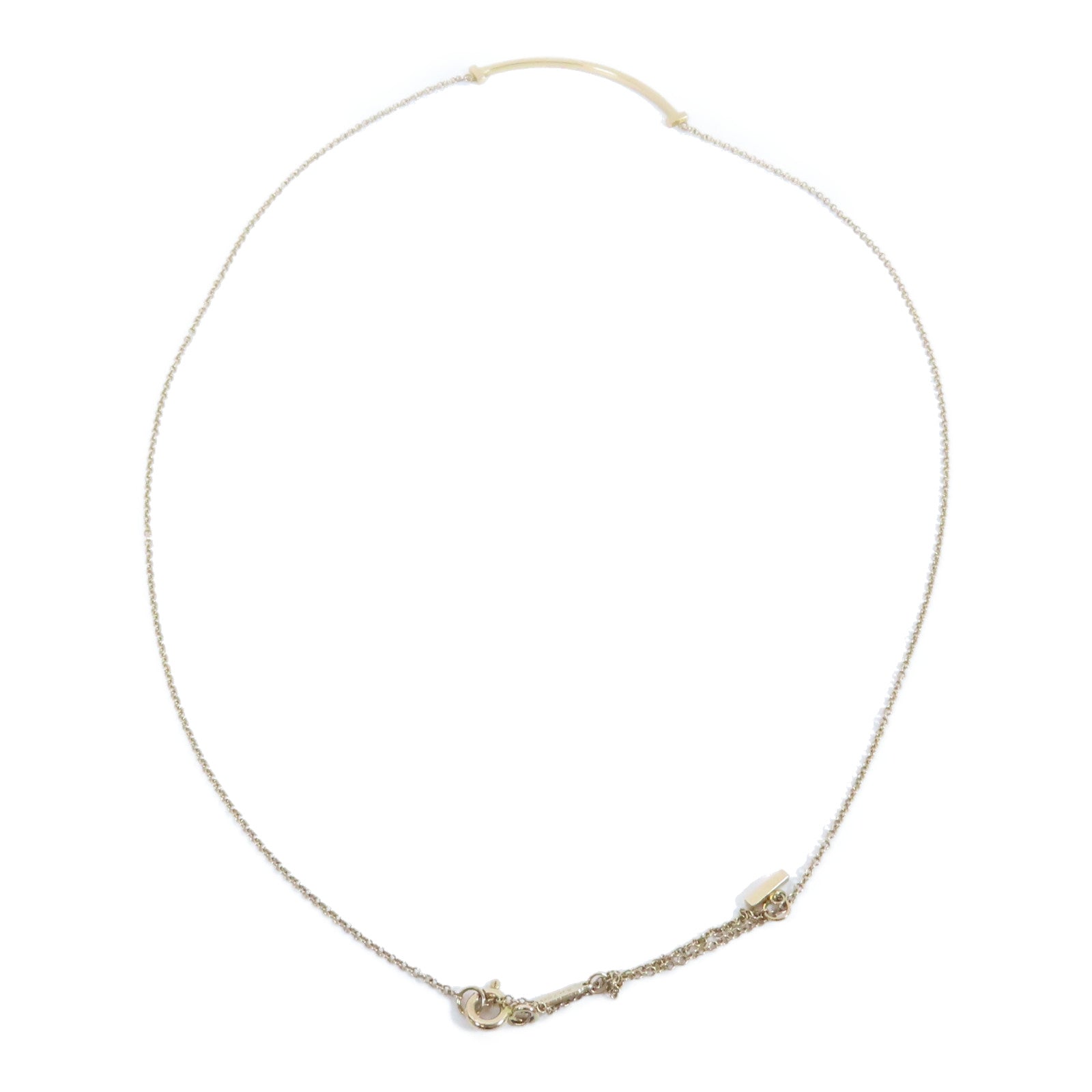 TIFFANY＆CO 18K玫瑰金T Smile Necklace項鍊