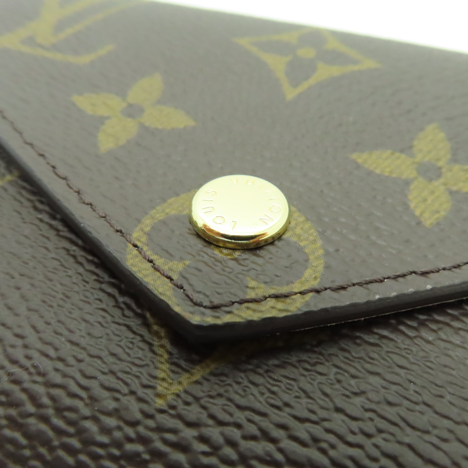 LOUIS VUITTON Monogram Victorine Wallet金扣錢包棕色