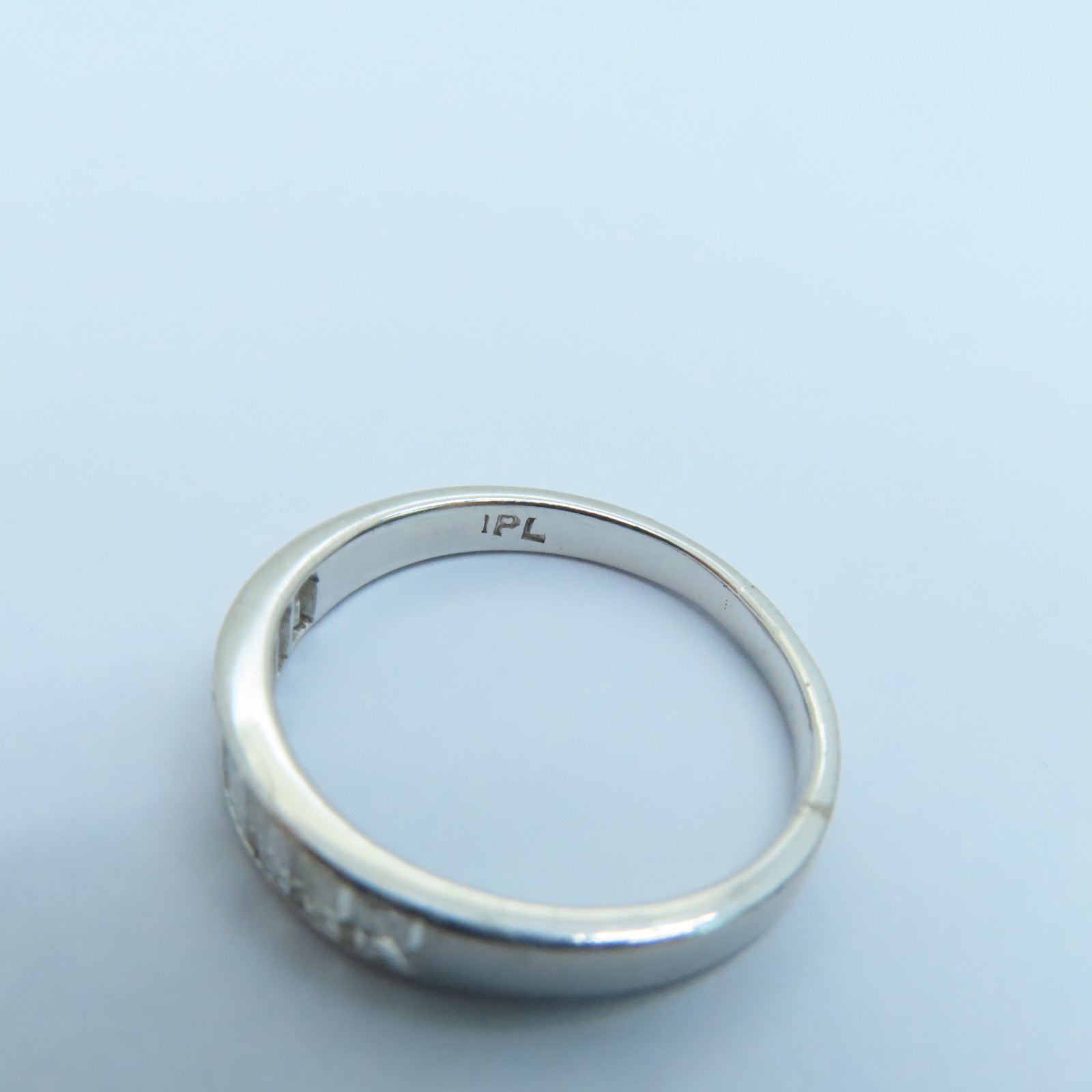 JEWELRY 18K白金Diamond Ring钻石戒指US#7.5银色