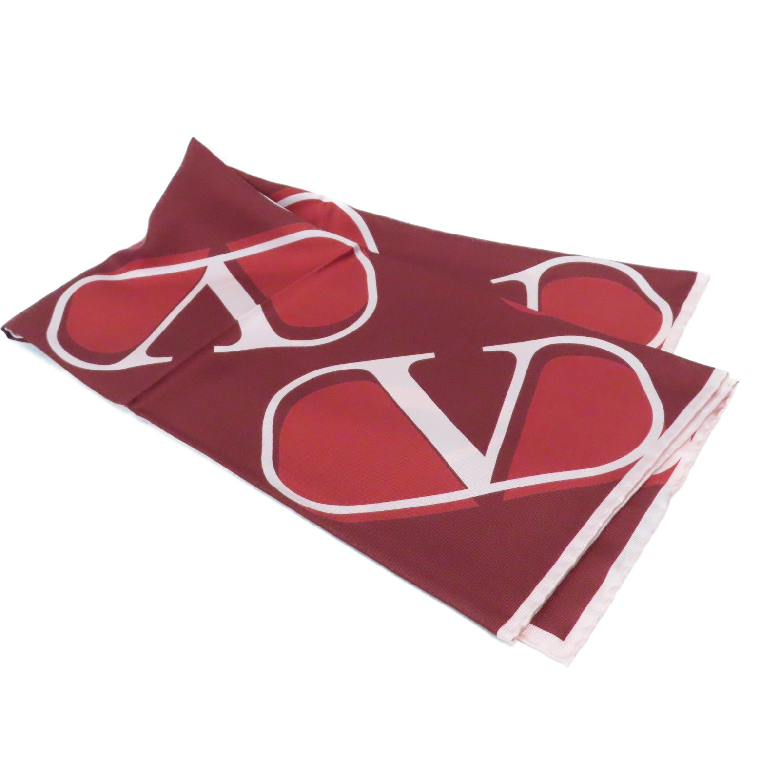 Valentino 絲質Scarf絲巾紅色