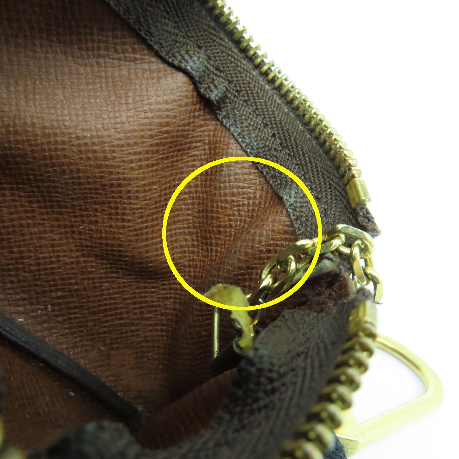 LOUIS VUITTON Monogram Coin Case金扣零钱包啡色