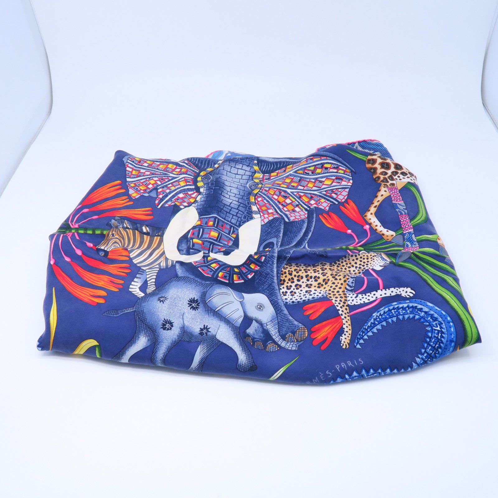 HERMES 丝质Scarf 90x90丝巾蓝色