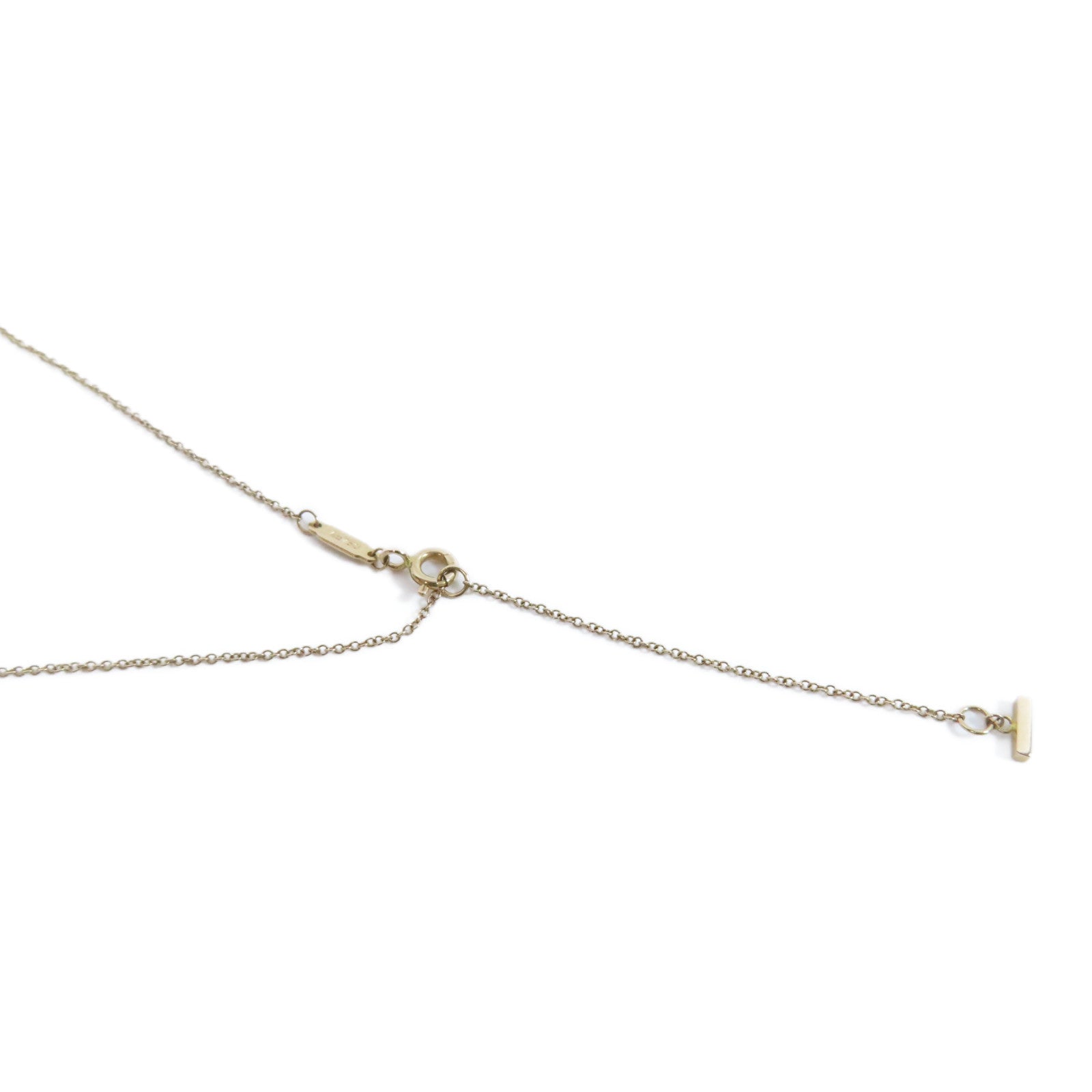 TIFFANY＆CO 18K玫瑰金T Smile Necklace項鍊