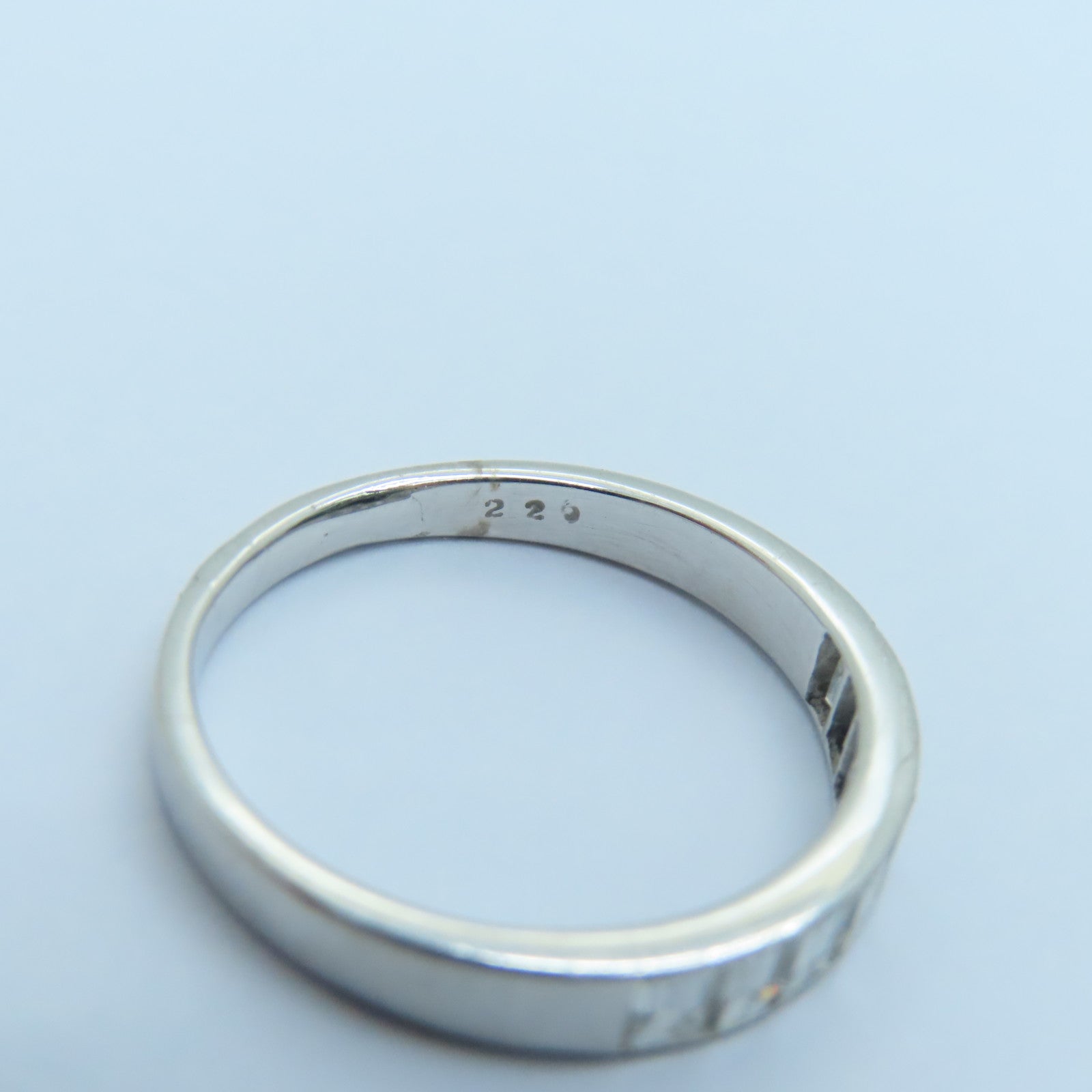 JEWELRY 18K白金Diamond Ring钻石戒指US#7.5银色