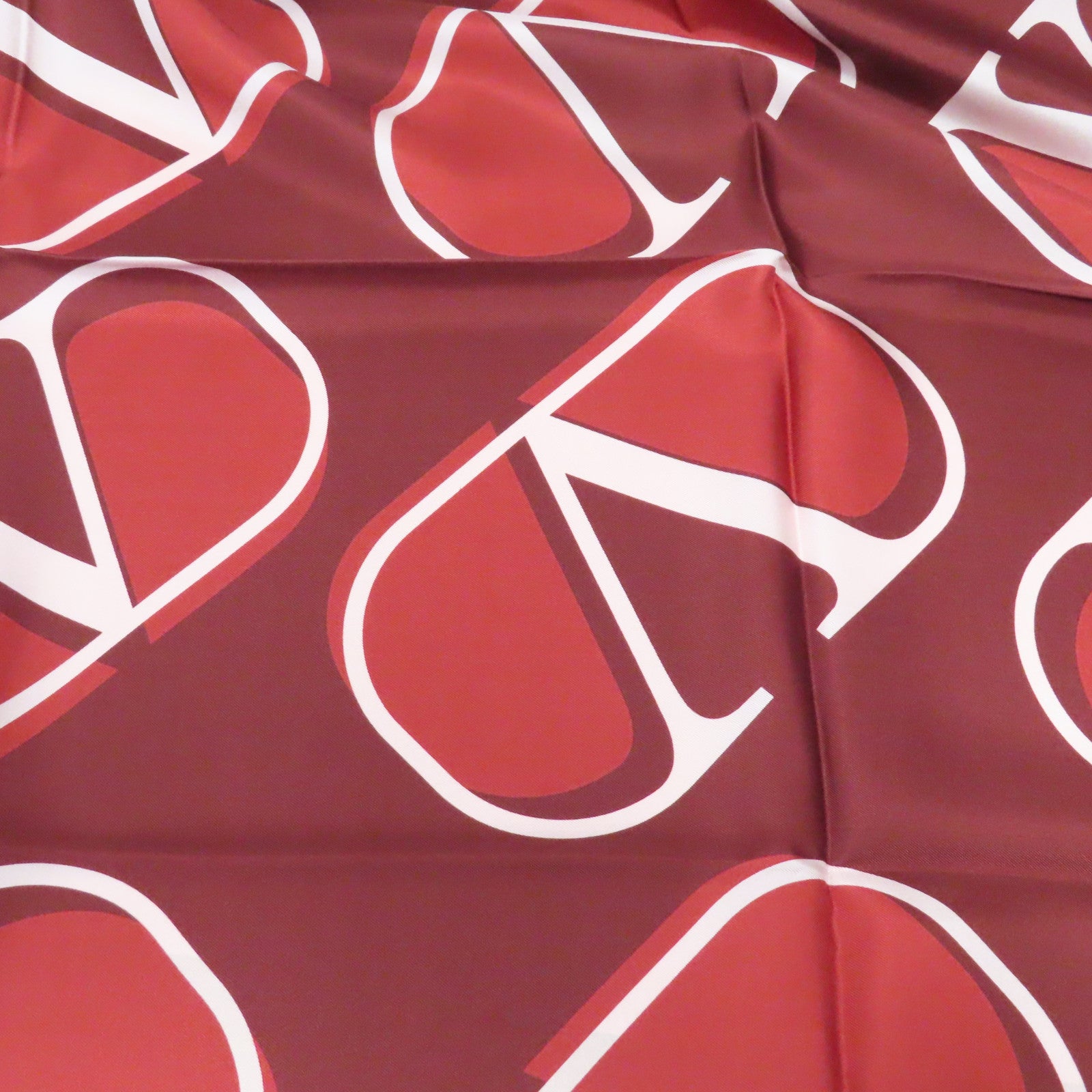 Valentino 絲質Scarf絲巾紅色