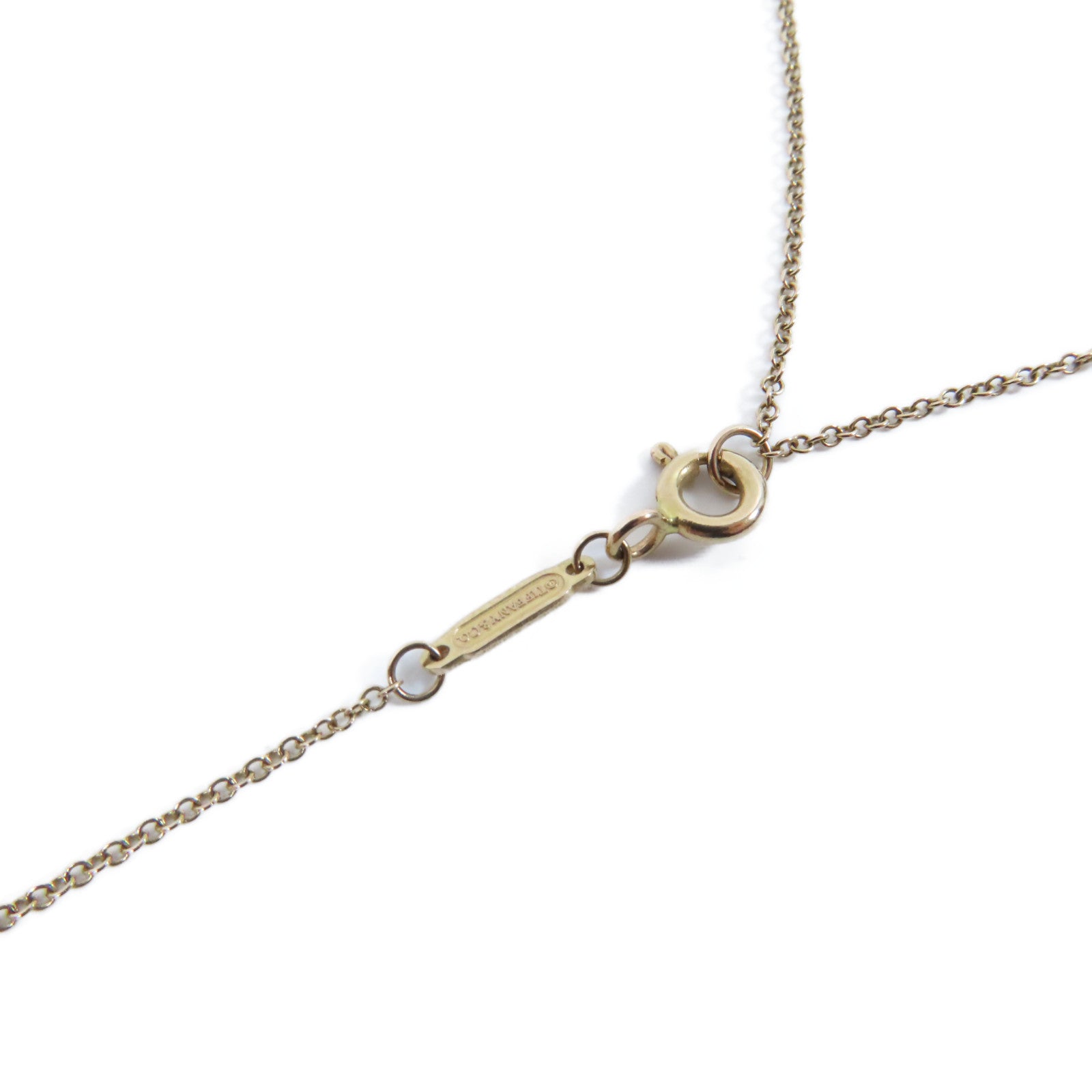 TIFFANY＆CO 18K玫瑰金T Smile Necklace項鍊