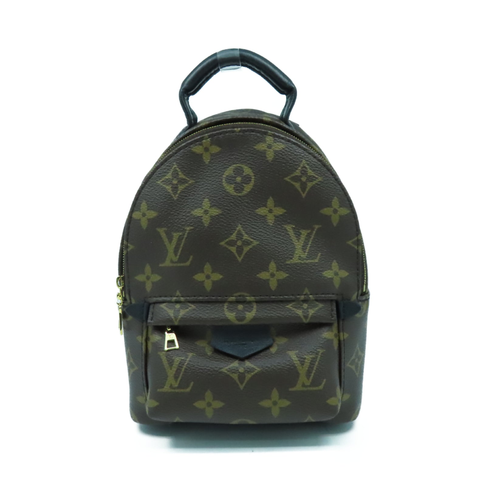 LOUIS VUITTON Monogram Palm Spring Mini金扣背包啡色