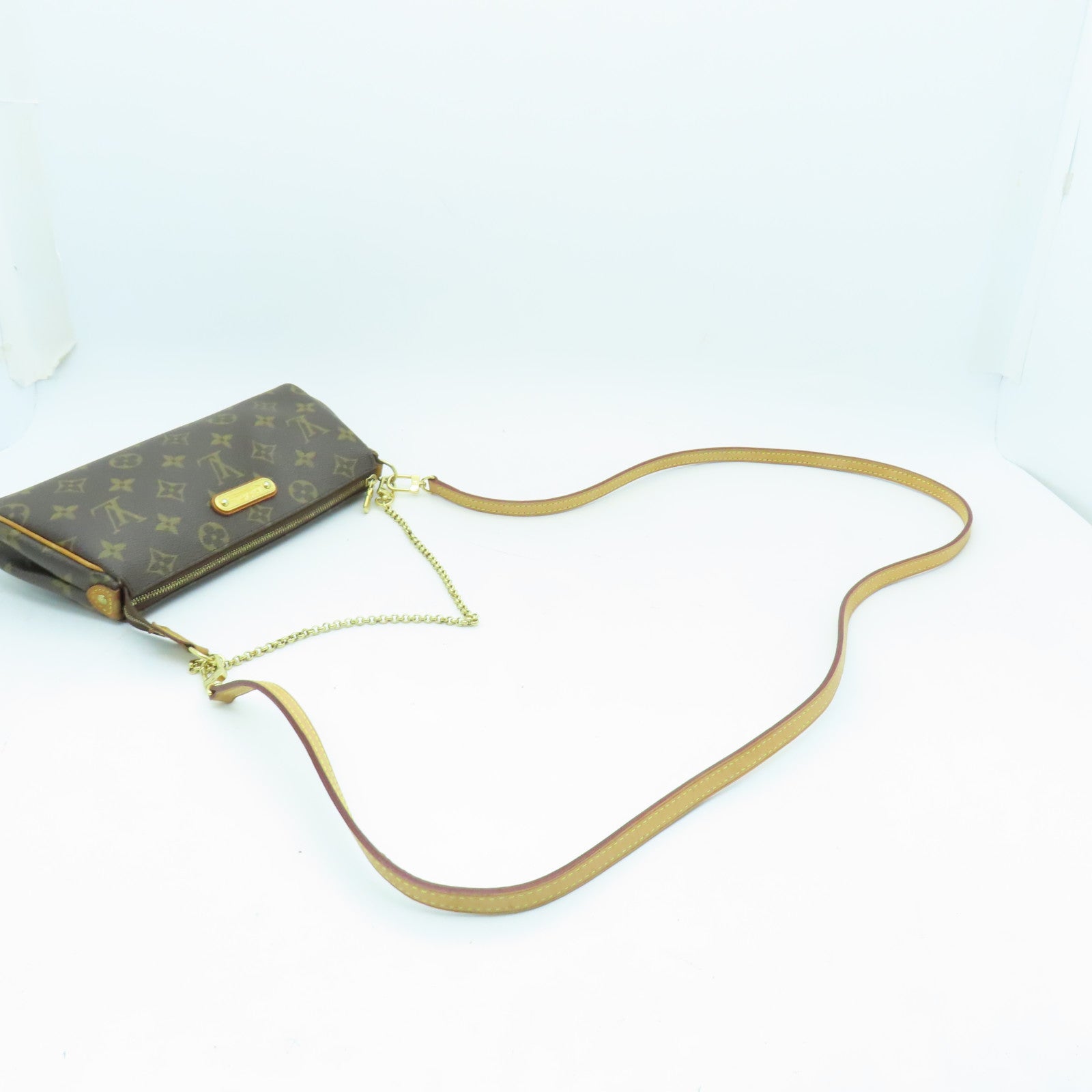 LOUIS VUITTON Monogram Eva金扣手挽肩背兩用袋啡色