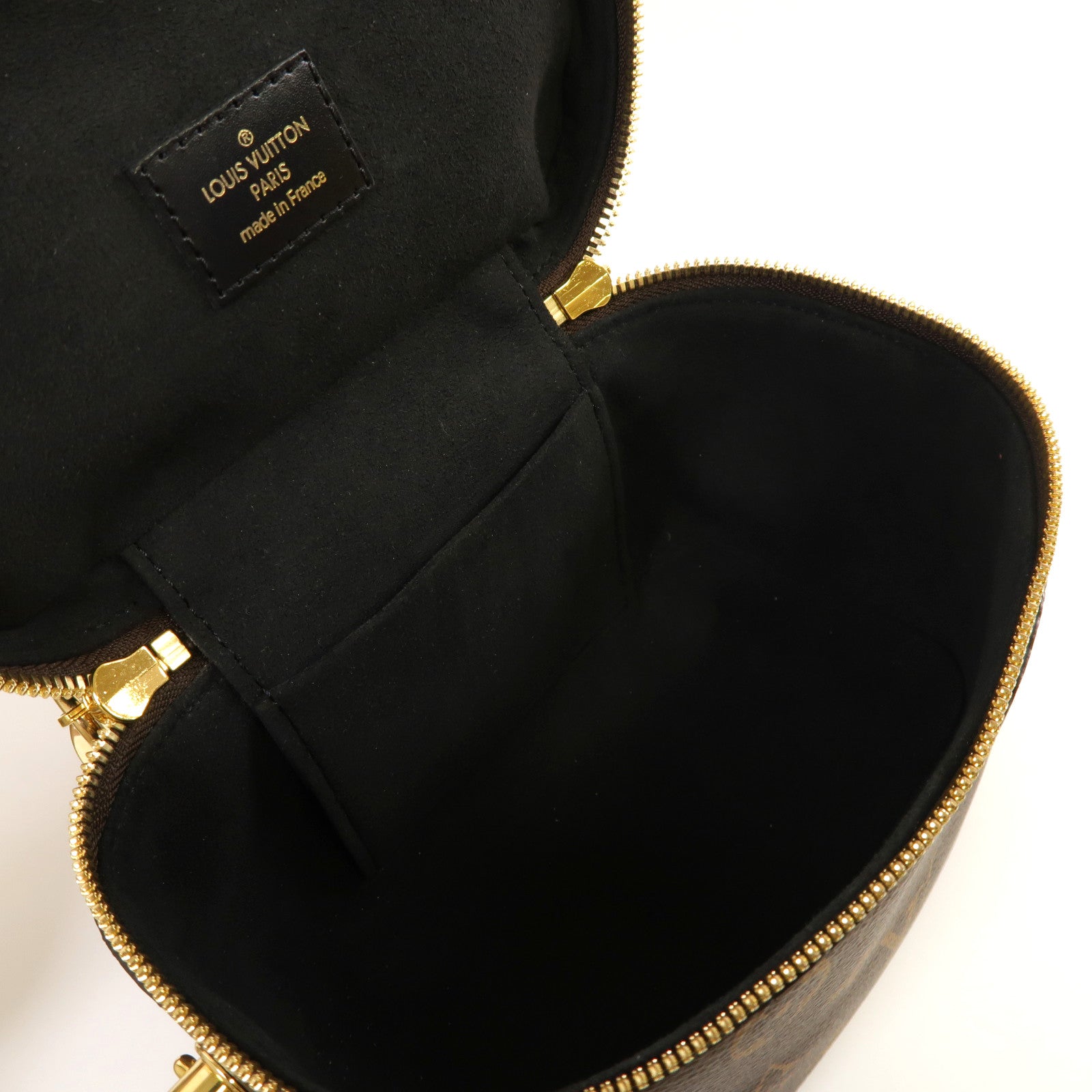 LOUIS VUITTON Monogram Vanity PM金扣手挽肩背兩用袋啡色