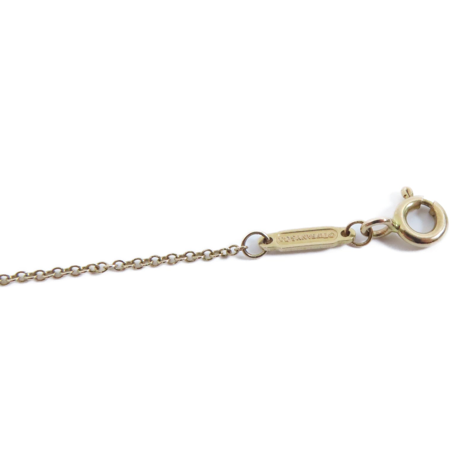 TIFFANY＆CO 18K玫瑰金T Smile Necklace項鍊