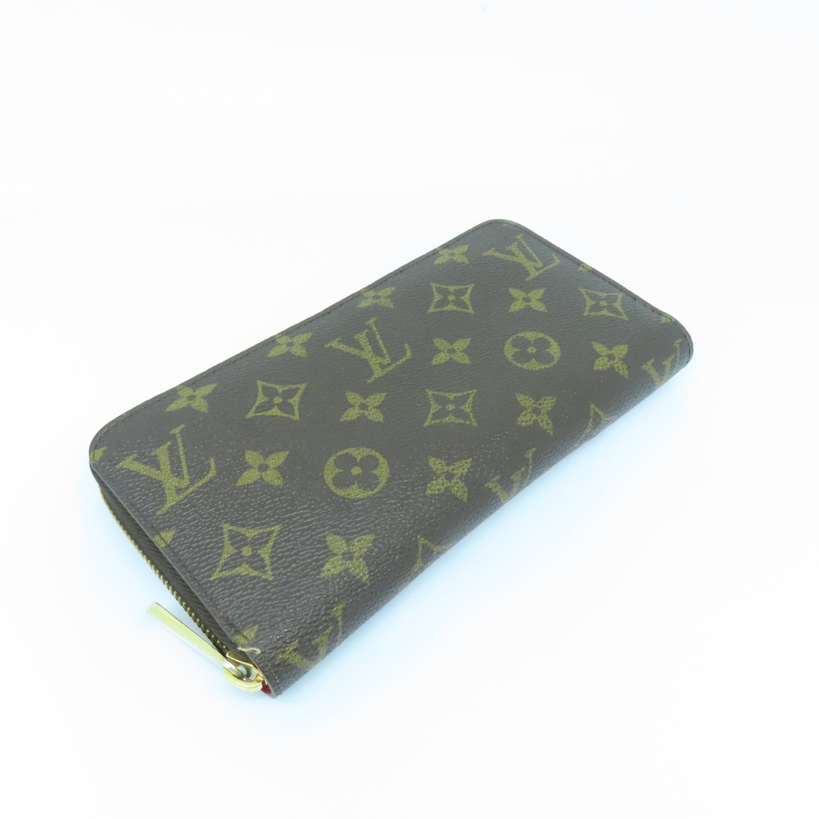 LOUIS VUITTON Monogram Zipped Long Wallet金扣长钱包啡色