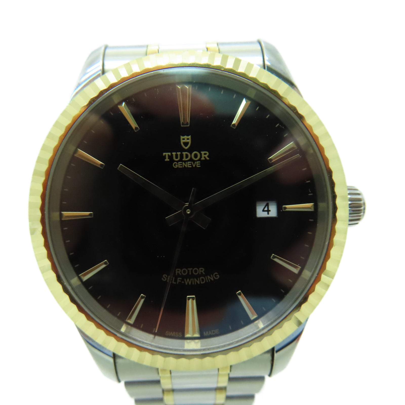 TUDOR Style不鏽鋼手錶自動機芯黑色