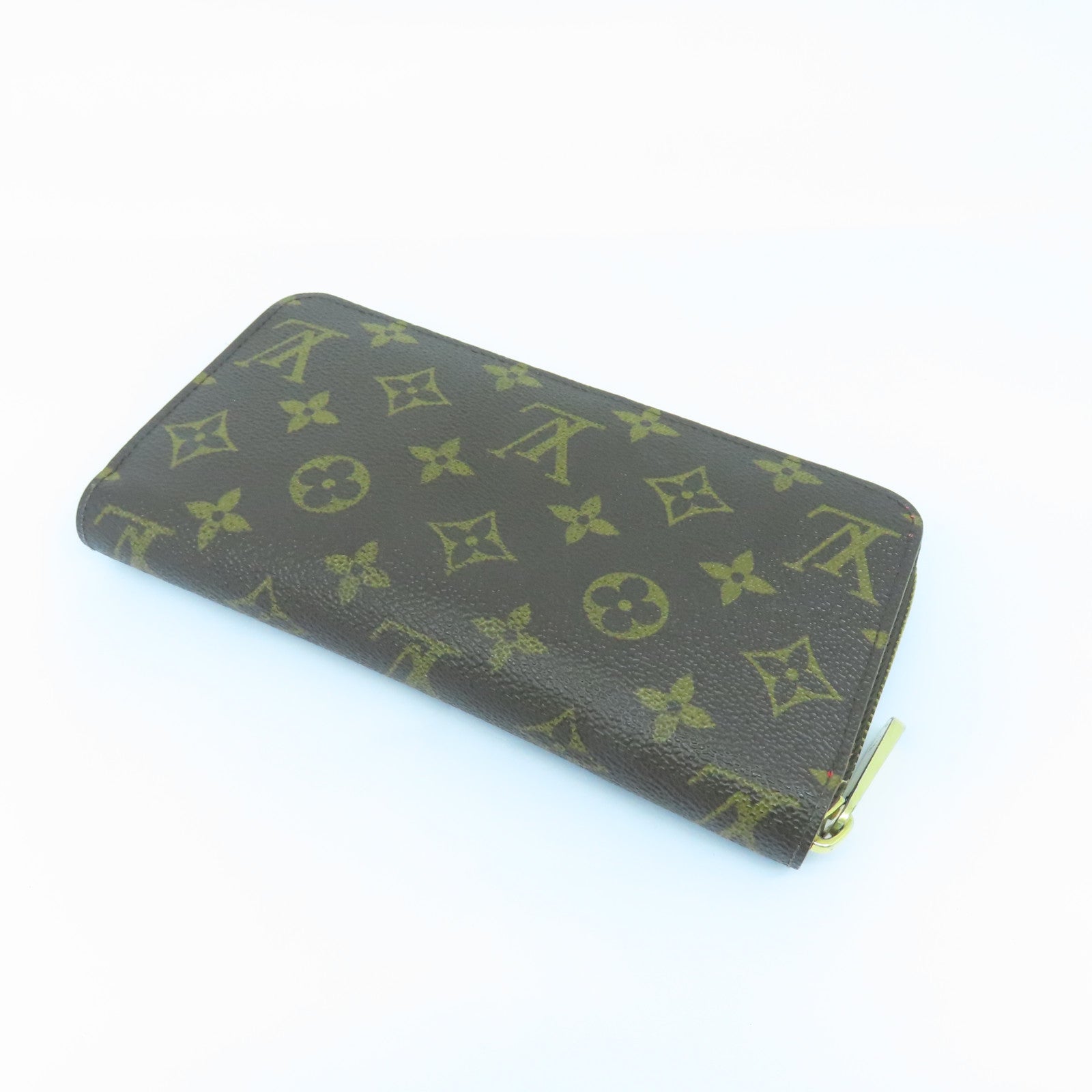 LOUIS VUITTON Monogram Zipped Long Wallet金扣长钱包啡色