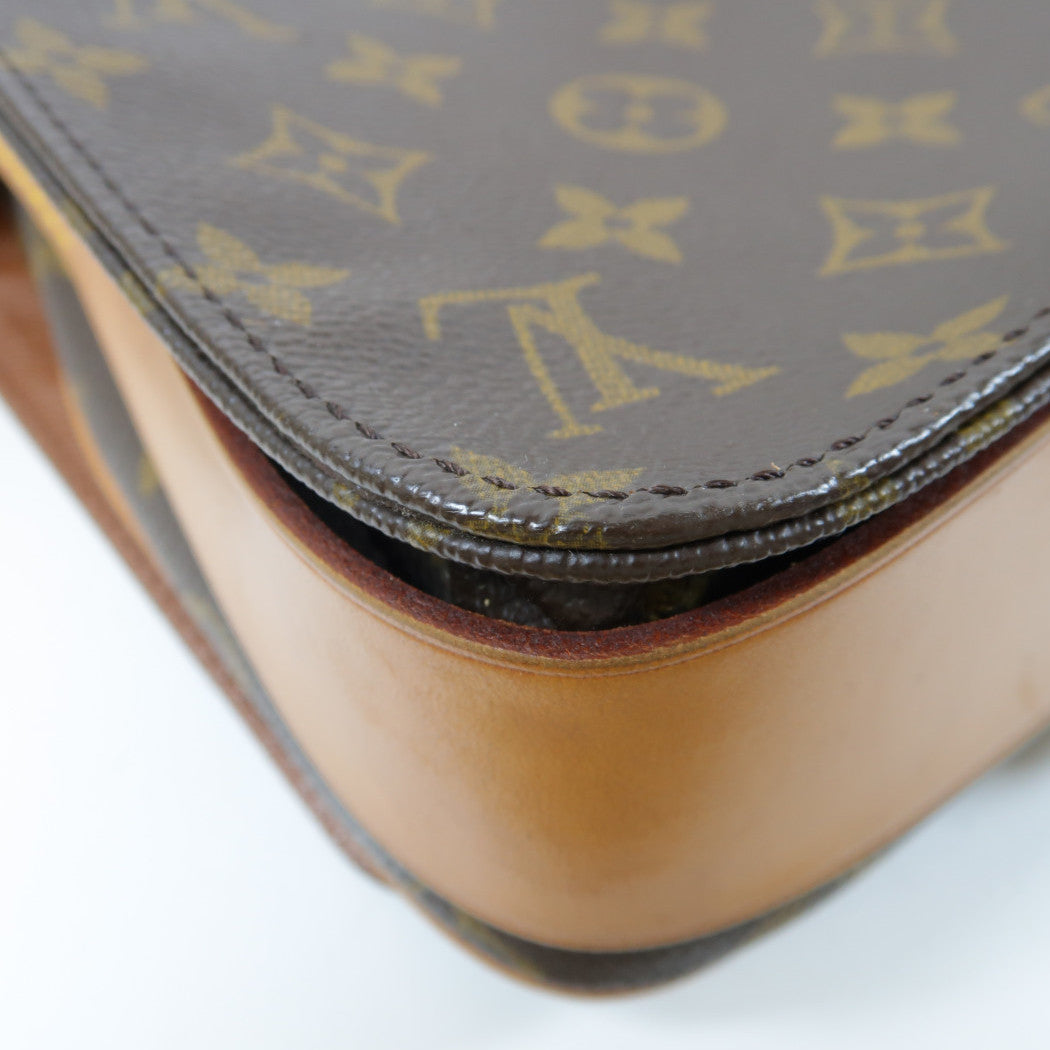 LOUIS VUITTON Monogram Cartouchiere金扣肩背袋啡色