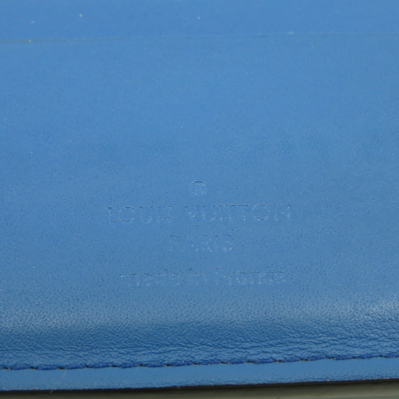 LOUIS VUITTON 【激減優惠】牛皮皮革Wallet錢包藍色
