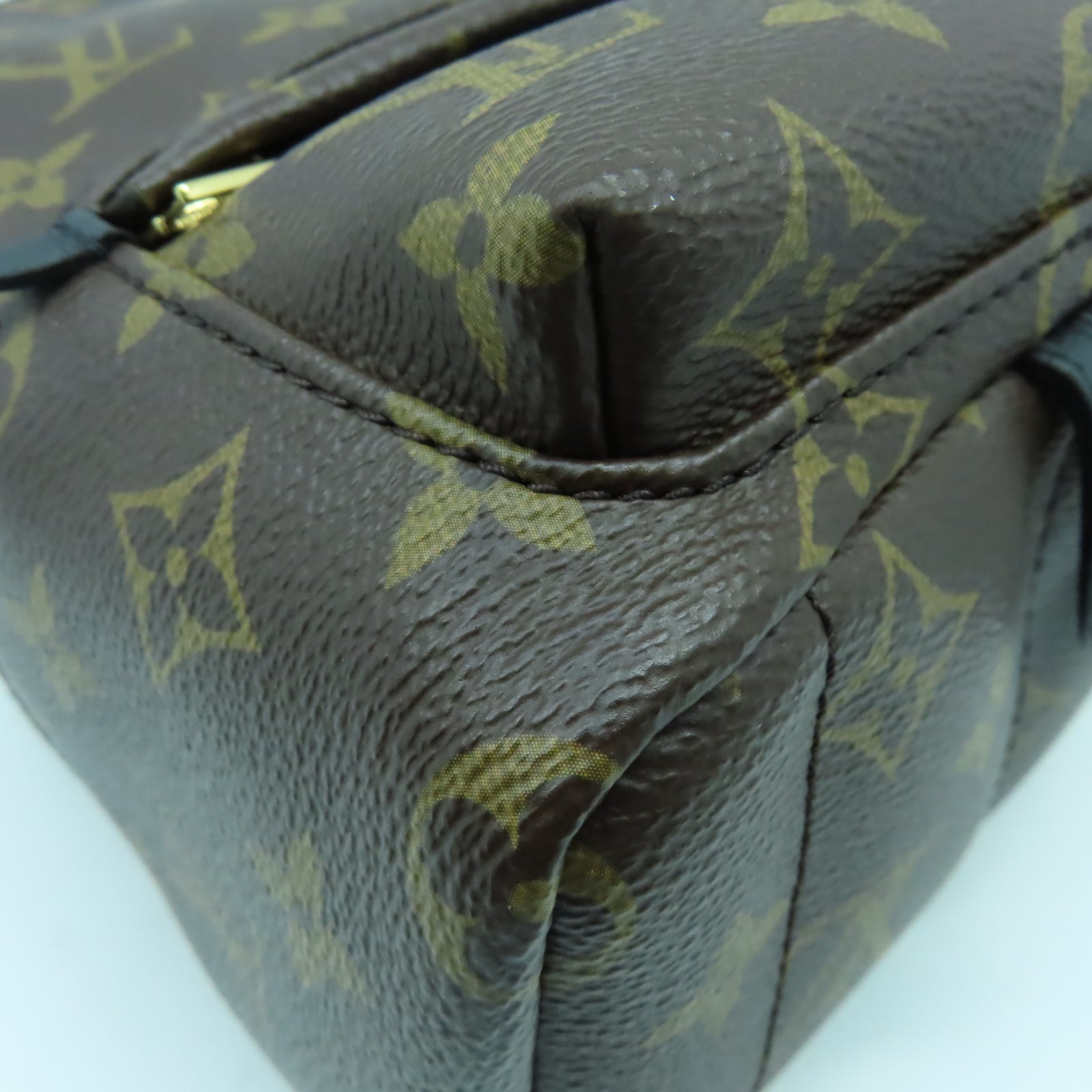 LOUIS VUITTON Monogram Palm Spring Mini金扣背包啡色