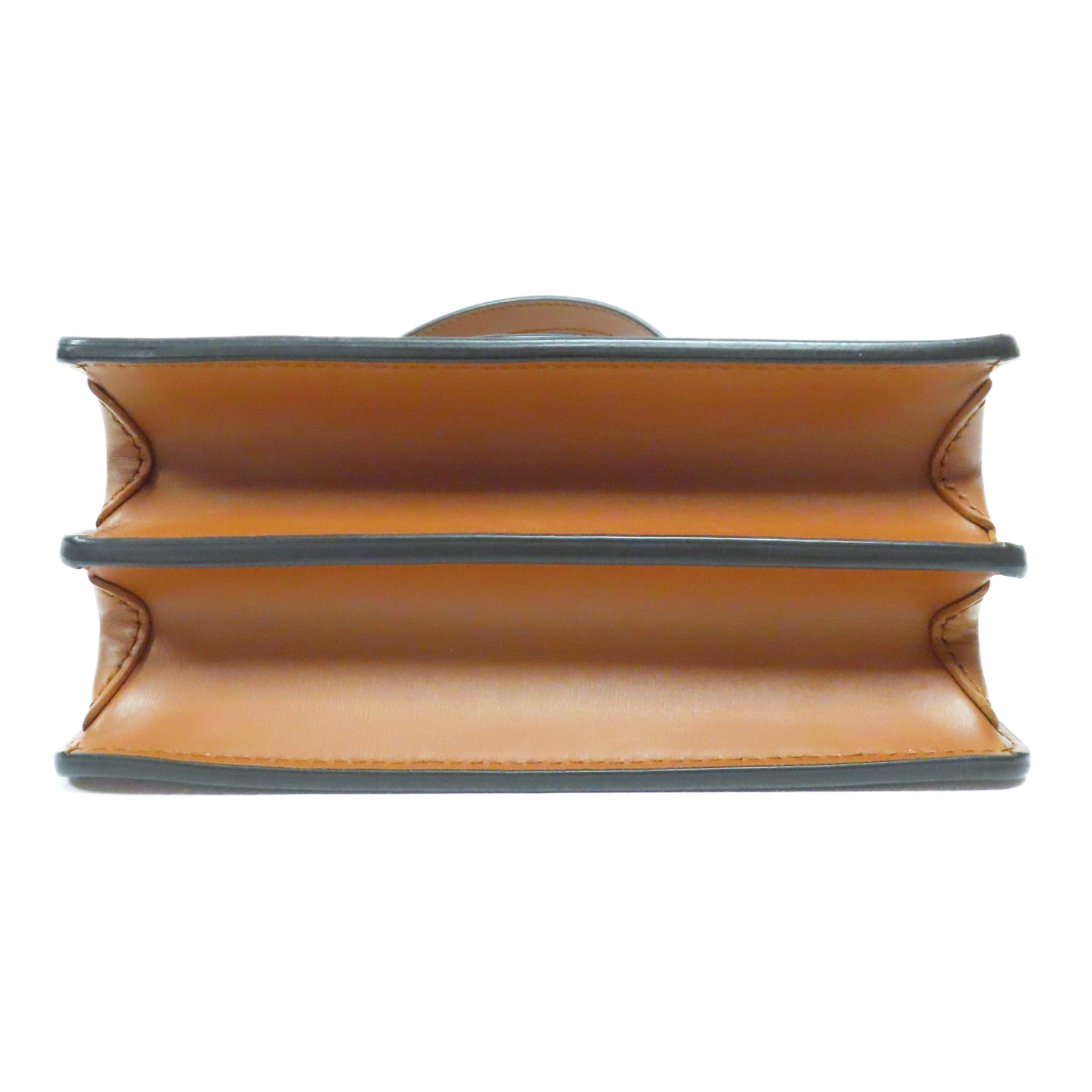 LOUIS VUITTON Monogram Reverse Mini Dauphine金扣肩背袋啡色