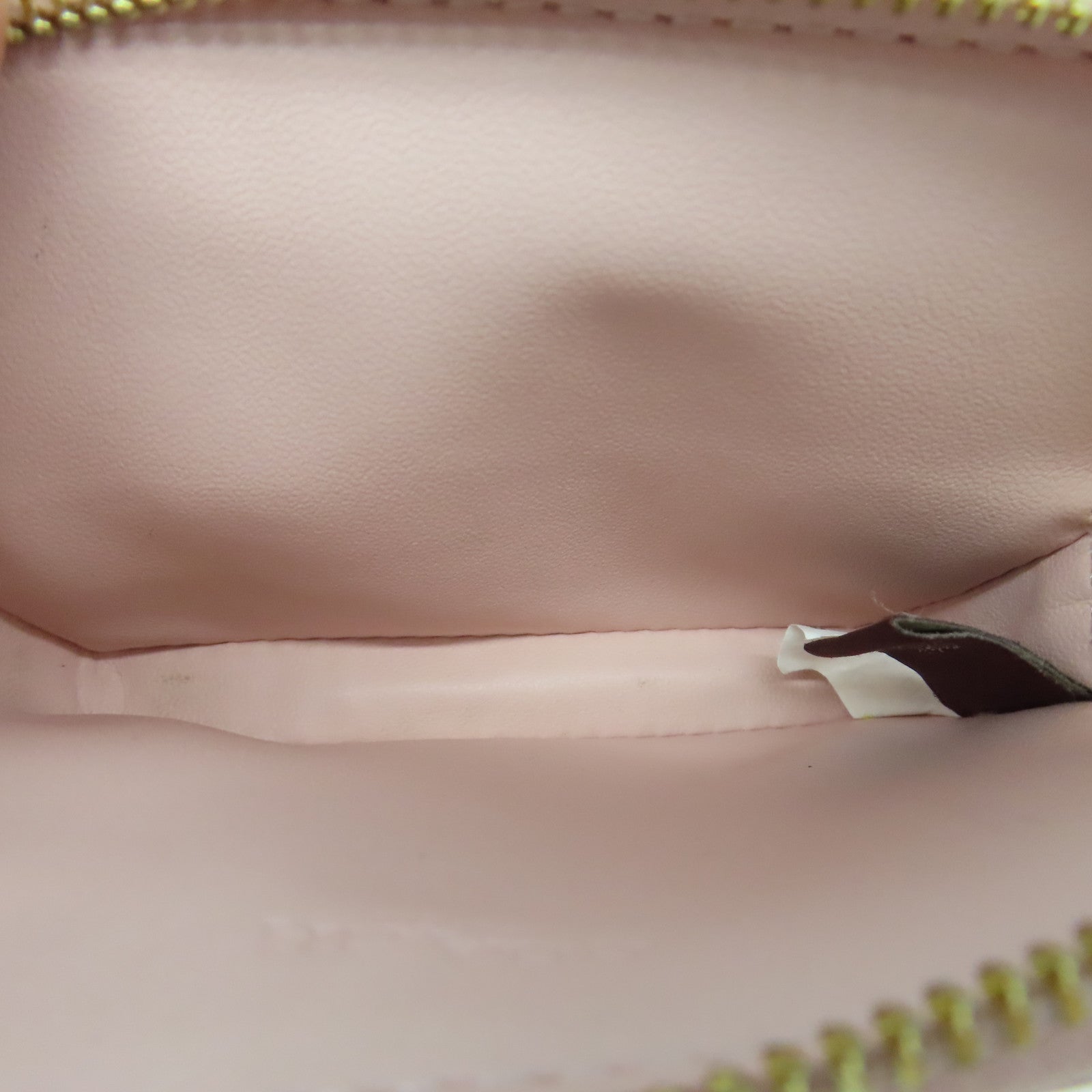 COACH Leather Card Case Gold Buckle White/Pink