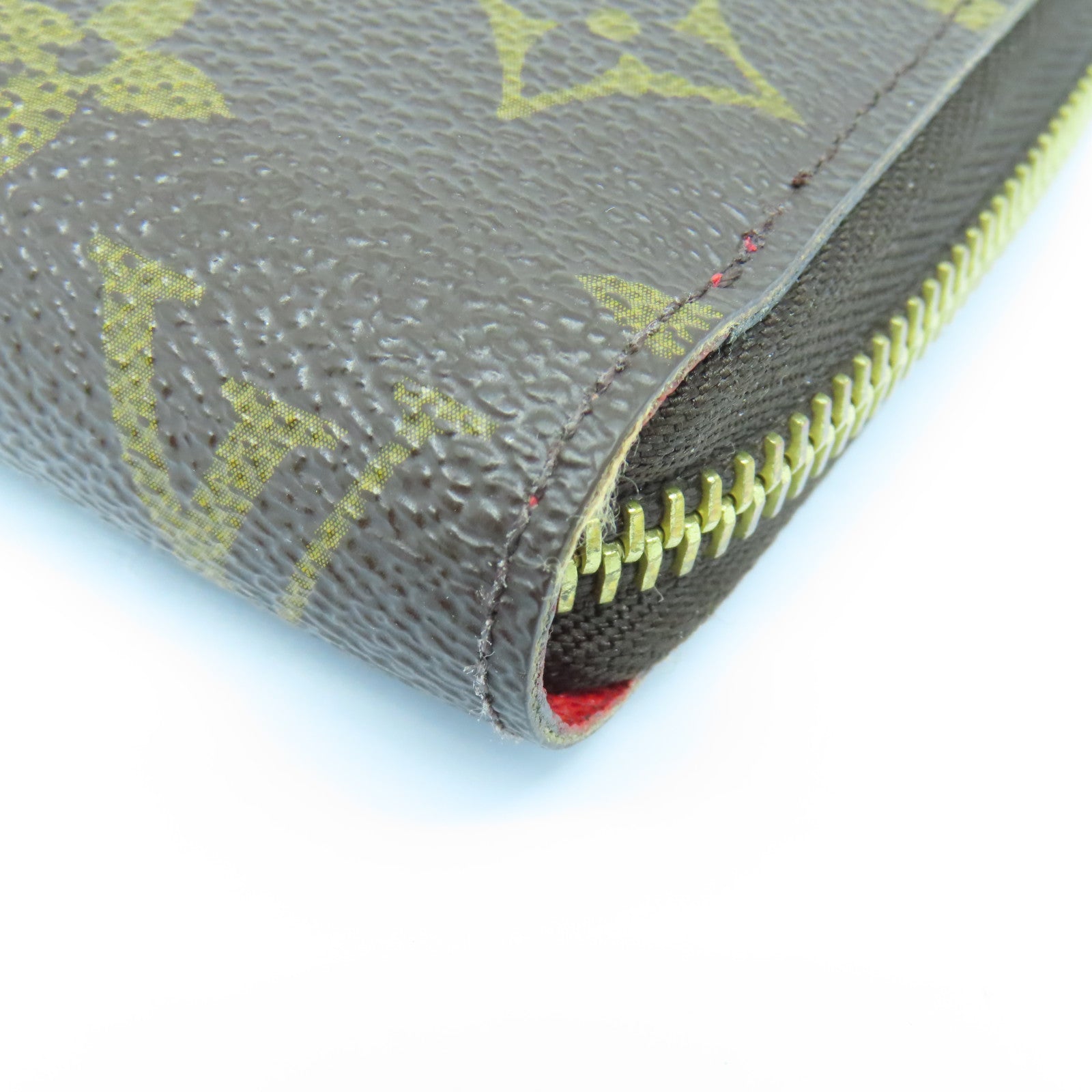 LOUIS VUITTON Monogram Zipped Long Wallet金扣长钱包啡色