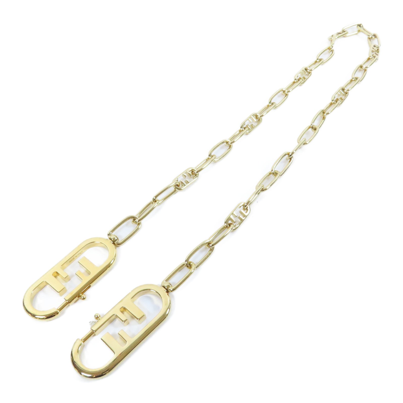 FENDI 金屬Shoulder Strap肩背帶金色