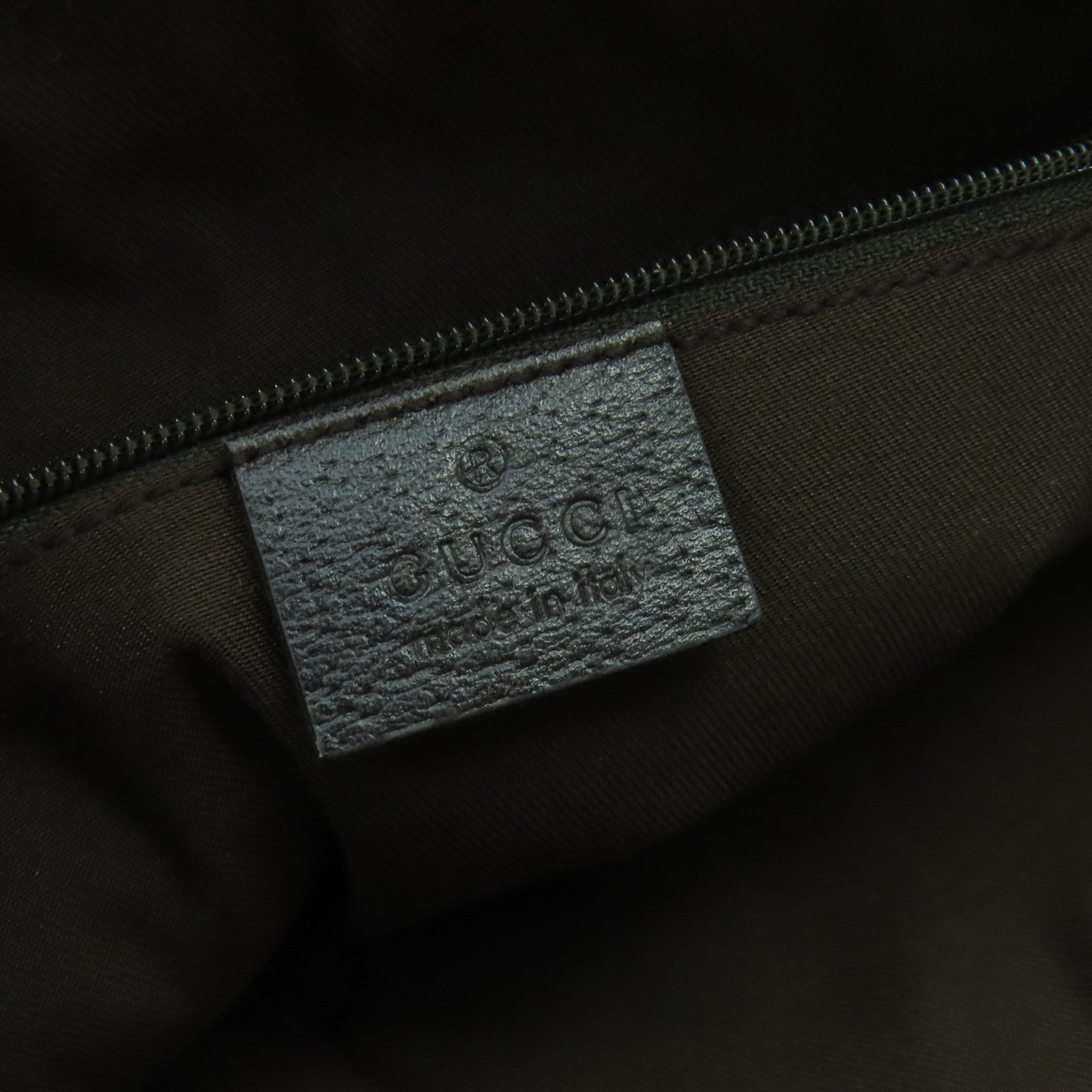 GUCCI 帆布Hand Bag金扣手挽袋啡色