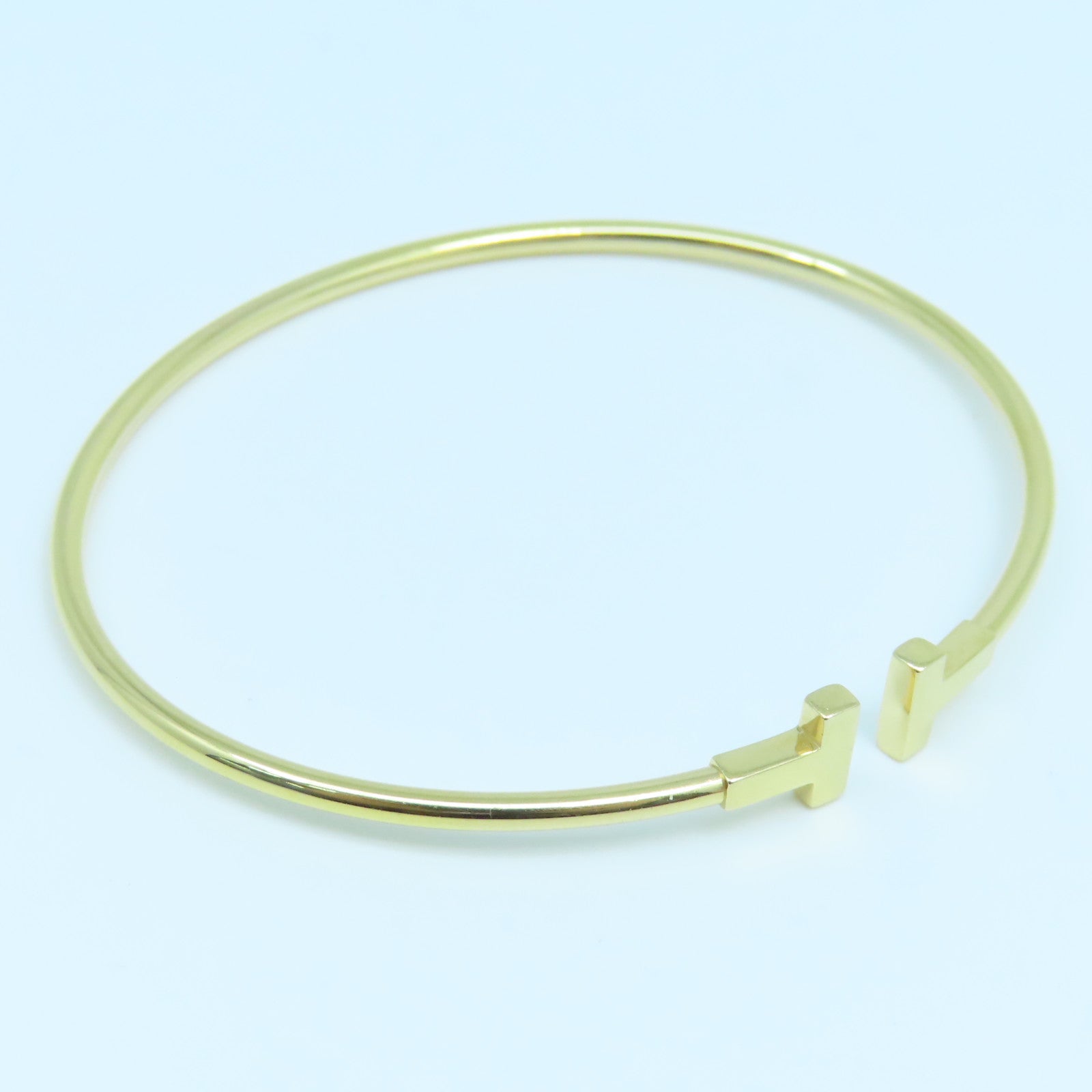 TIFFANY&amp;CO 18K Rose Gold T Wire Bracelet