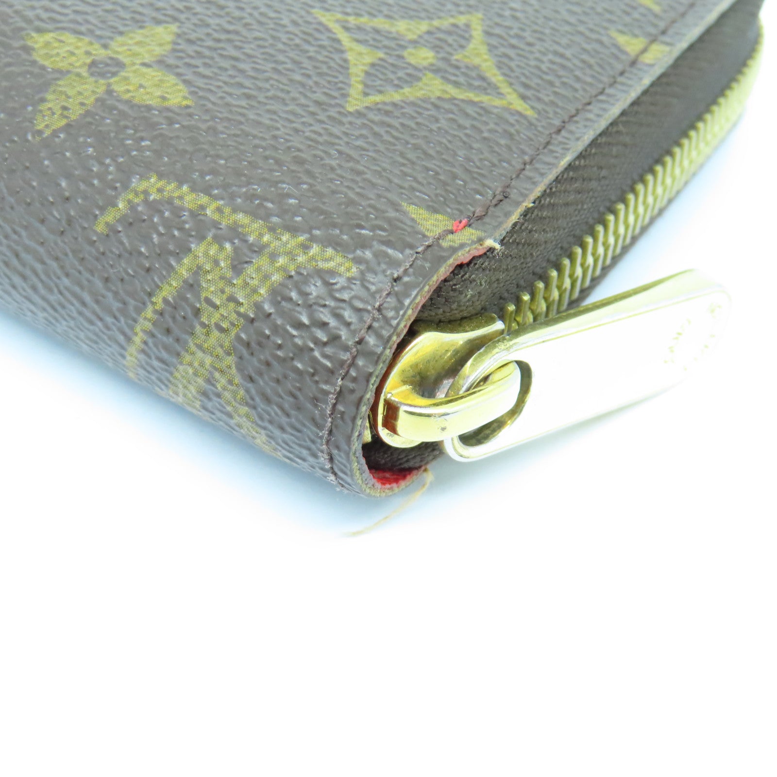 LOUIS VUITTON Monogram Zipped Long Wallet金扣长钱包啡色