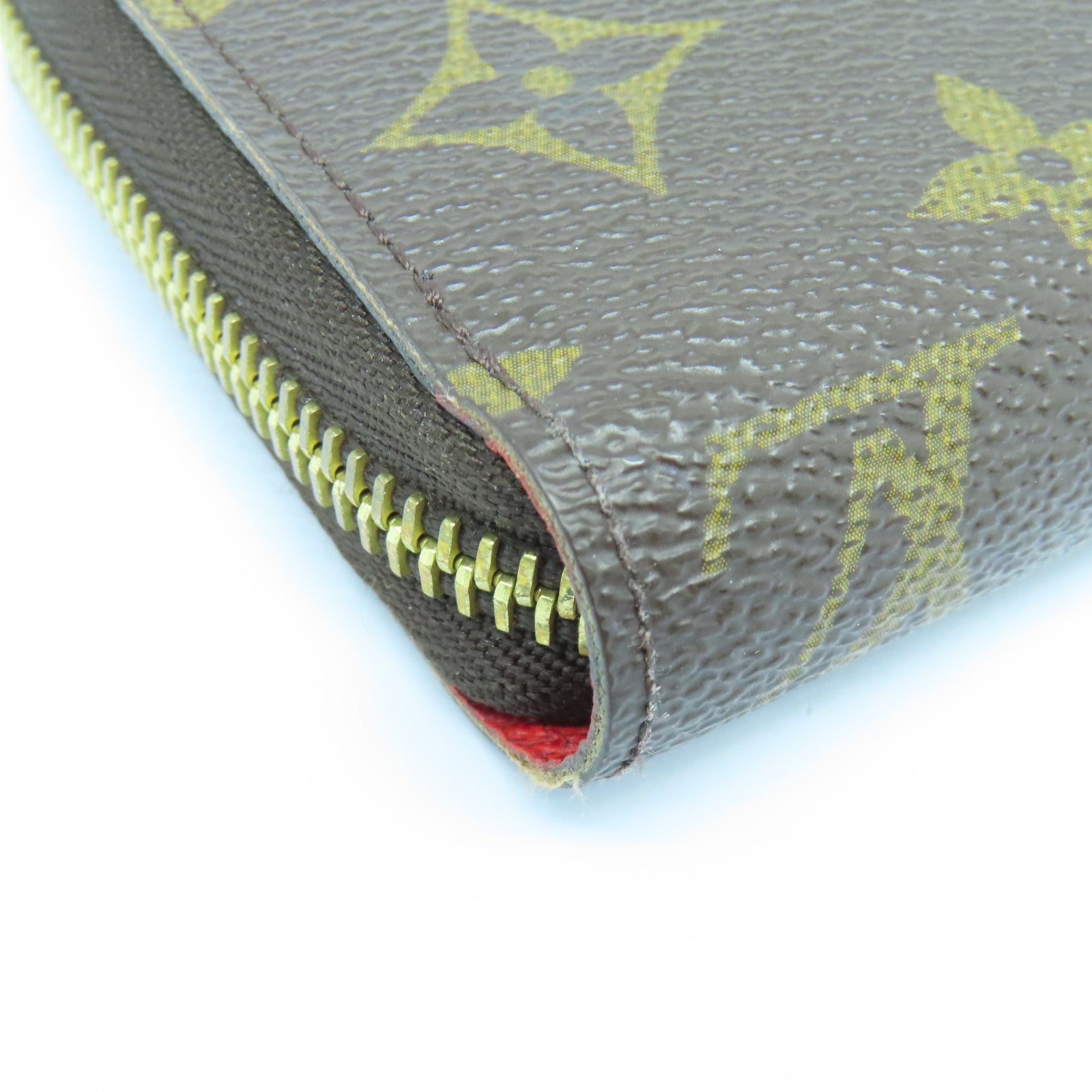LOUIS VUITTON Monogram Zipped Long Wallet金扣长钱包啡色