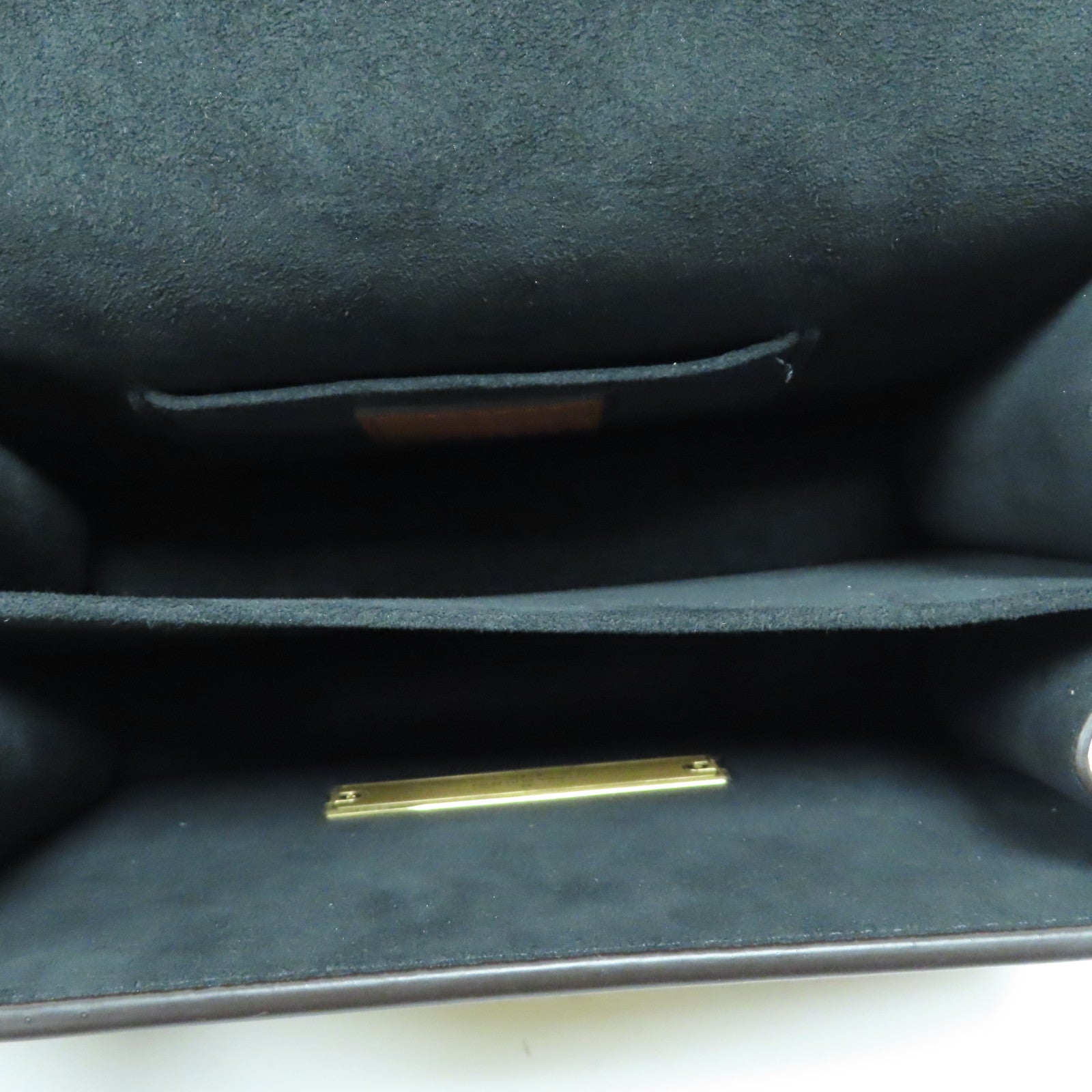 LOUIS VUITTON Monogram Reverse Mini Dauphine金扣肩背袋啡色