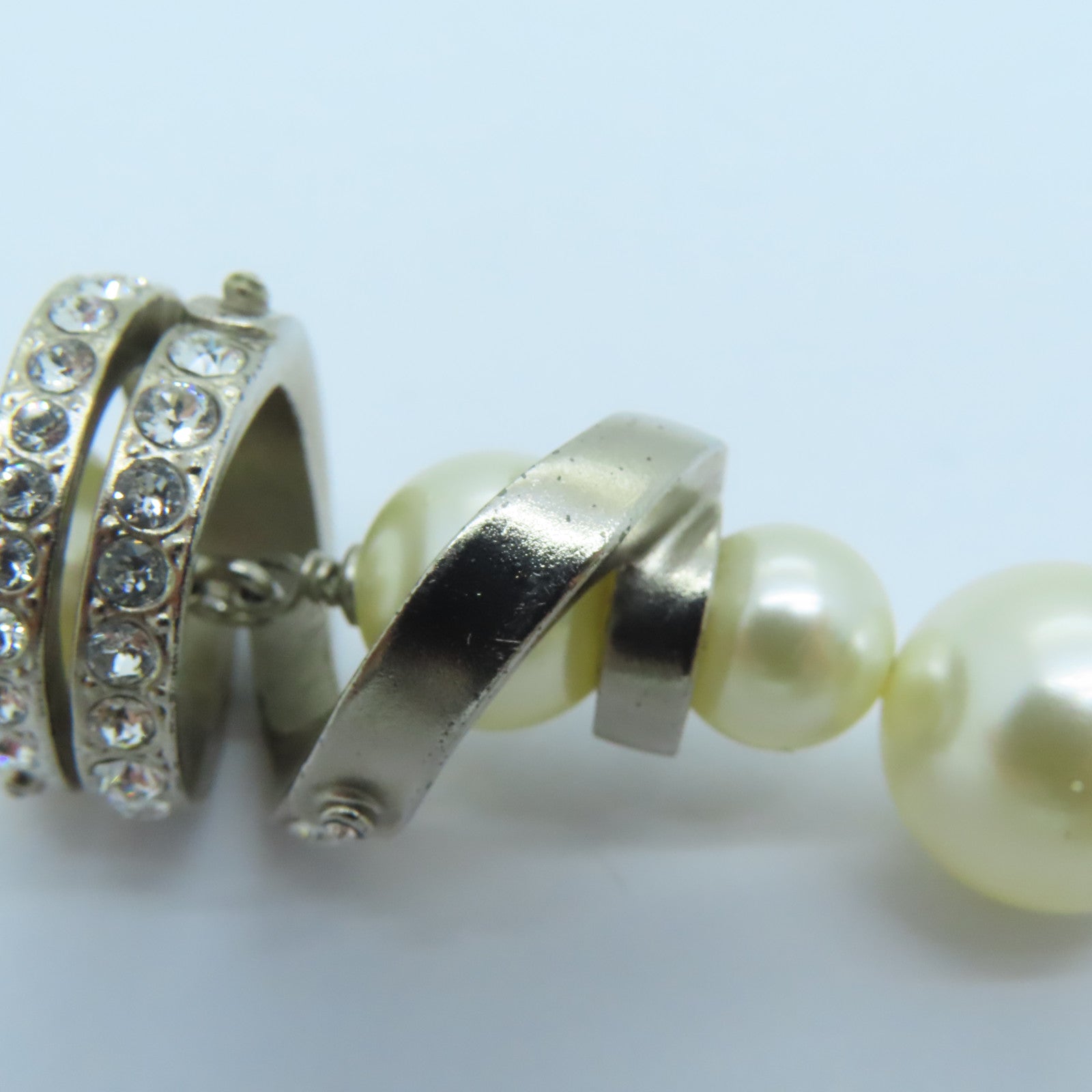 CHANEL PVC Earring耳环白色金色