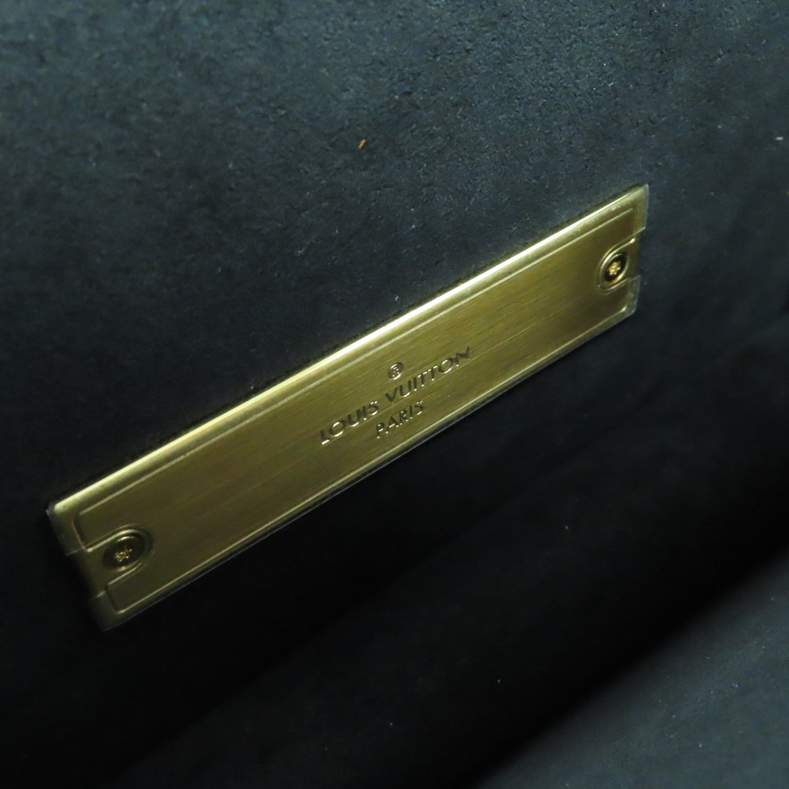 LOUIS VUITTON Monogram Reverse Mini Dauphine金扣肩背袋啡色
