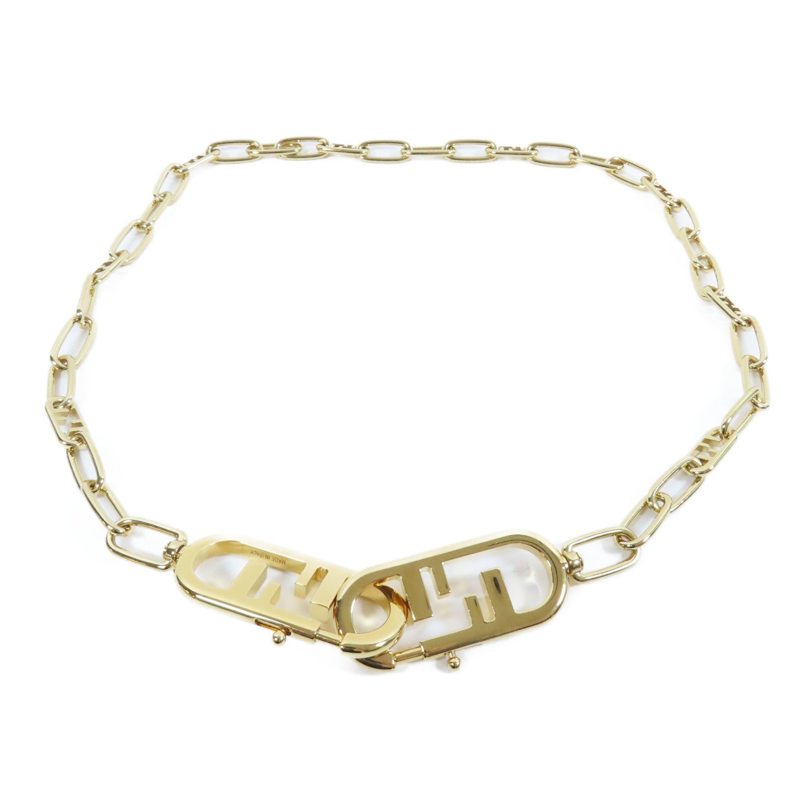 FENDI 金屬Shoulder Strap肩背帶金色
