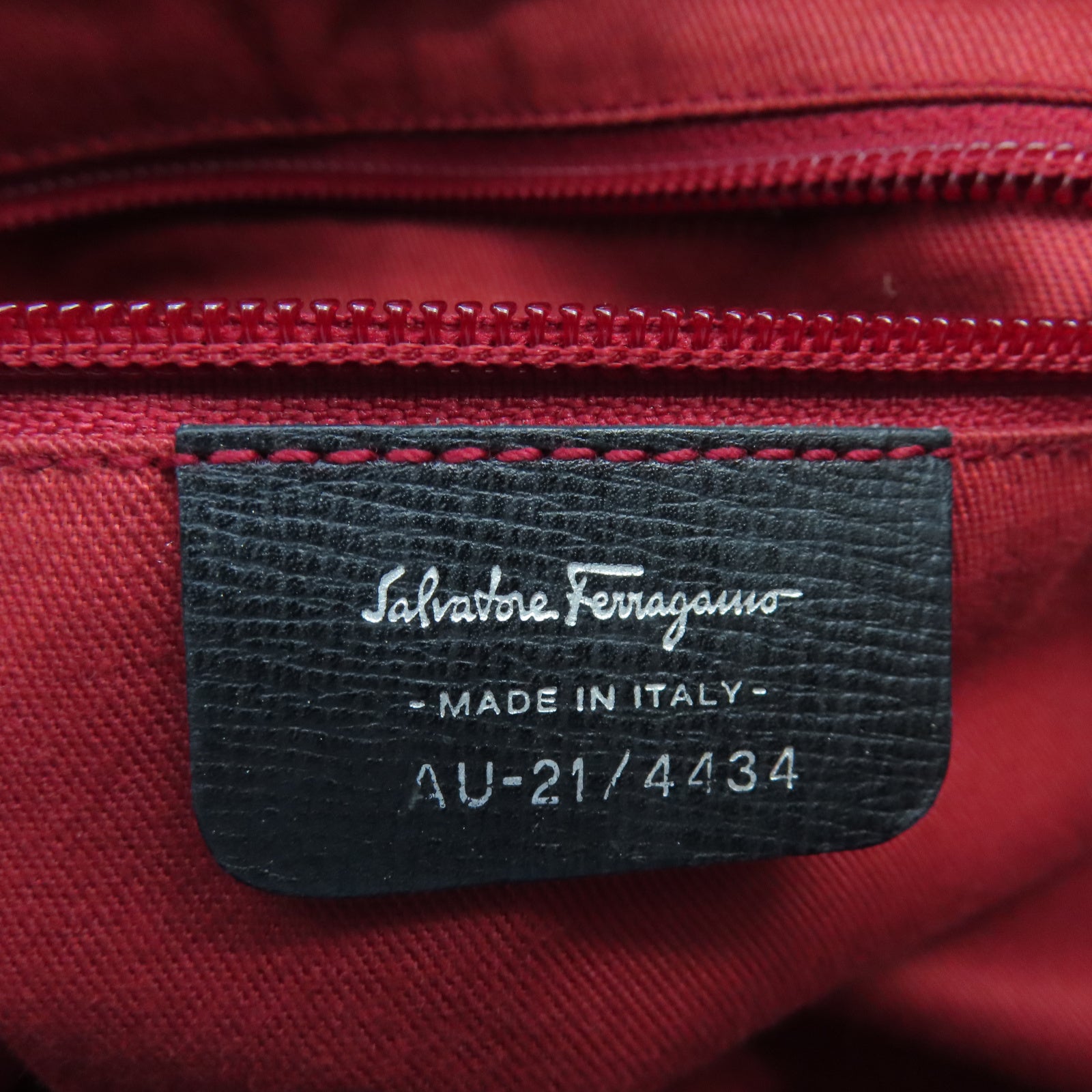 Salvatore Ferragamo 【激減優惠】帆布Tote Bag銀扣手挽袋黑色
