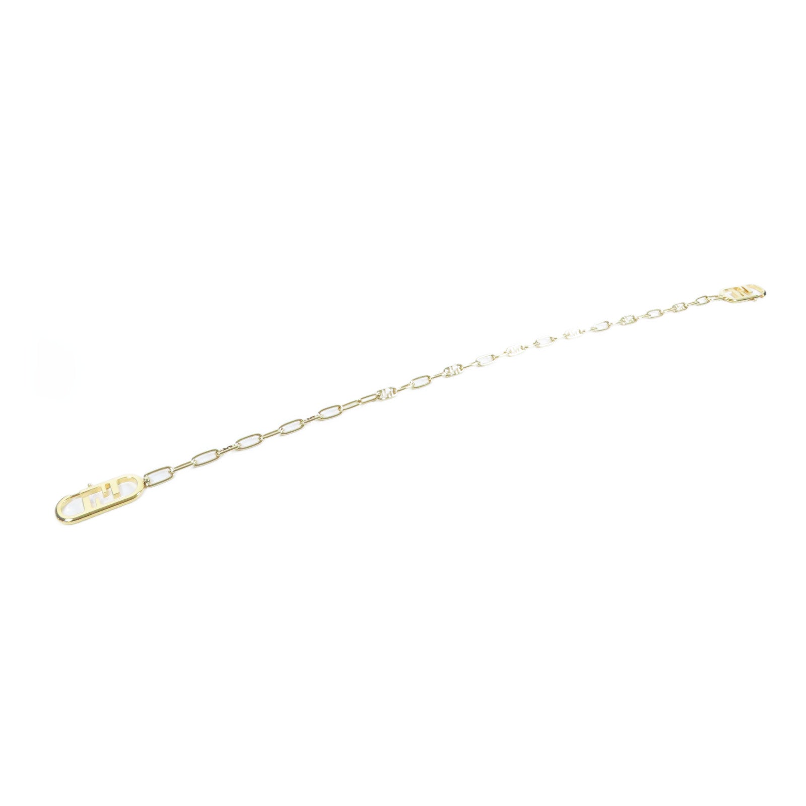FENDI 金屬Shoulder Strap肩背帶金色