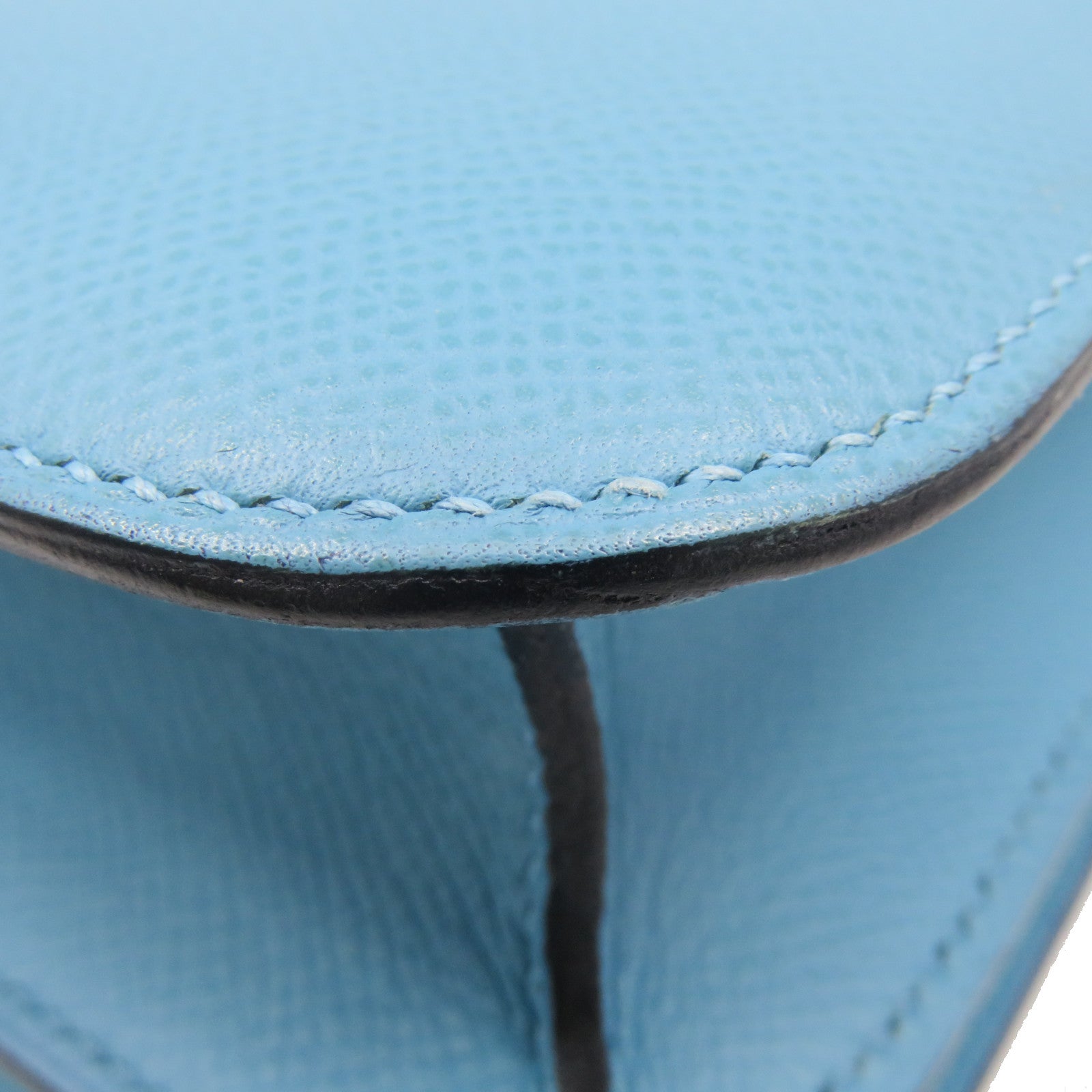 HERMES Epsom皮革Constance 24 Shoulder Bag银扣肩背袋Bleu De Nord蓝色