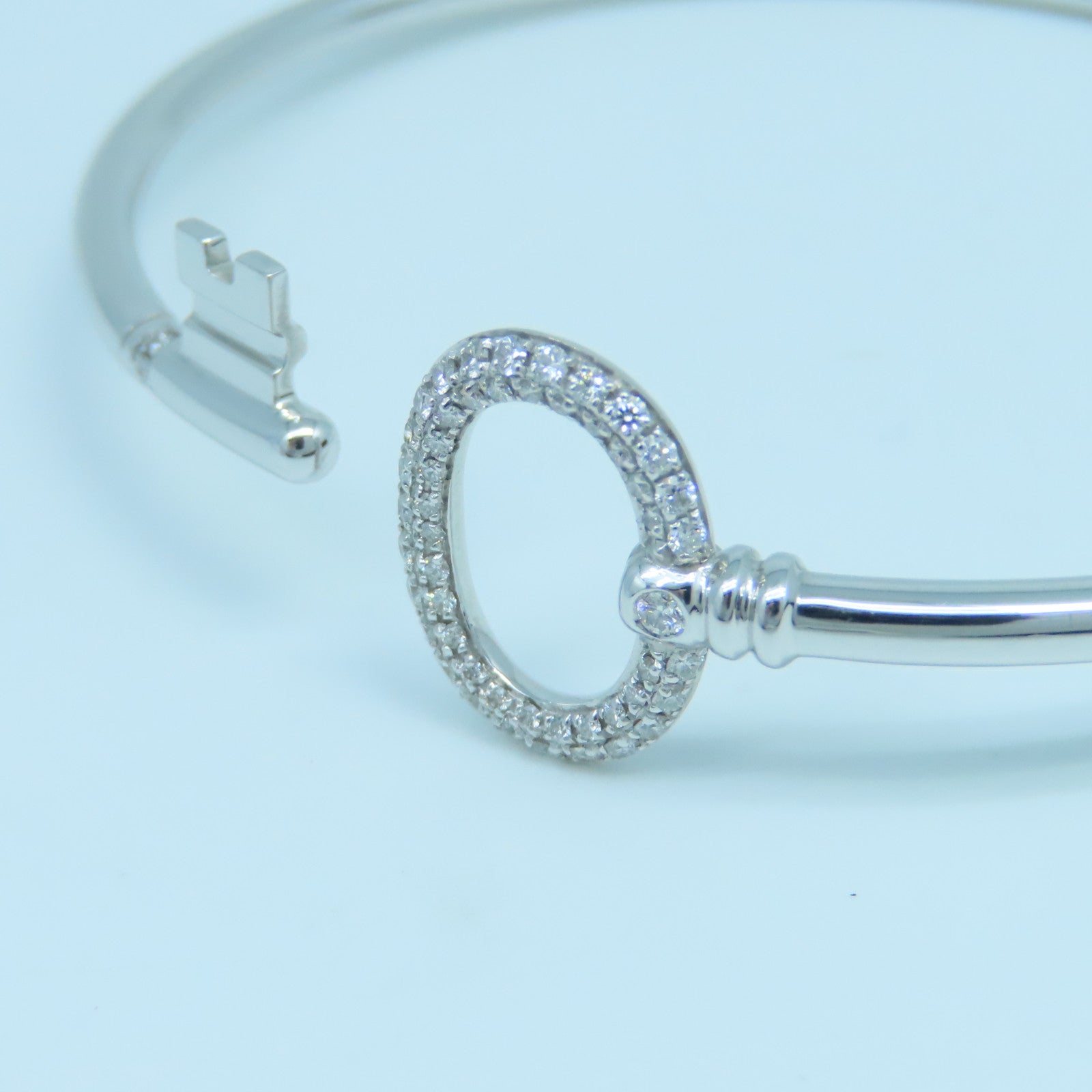 TIFFANY＆CO 【激減優惠】18K白金Key Wire手鐲