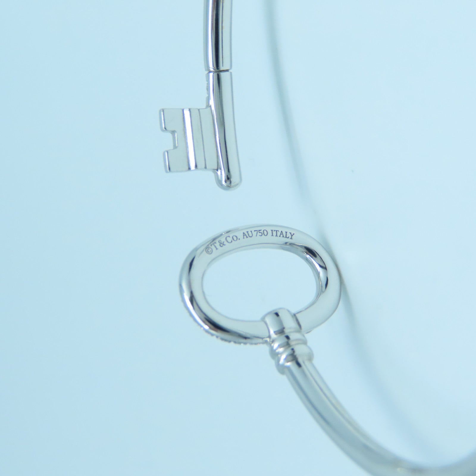 TIFFANY＆CO 【激減優惠】18K白金Key Wire手鐲