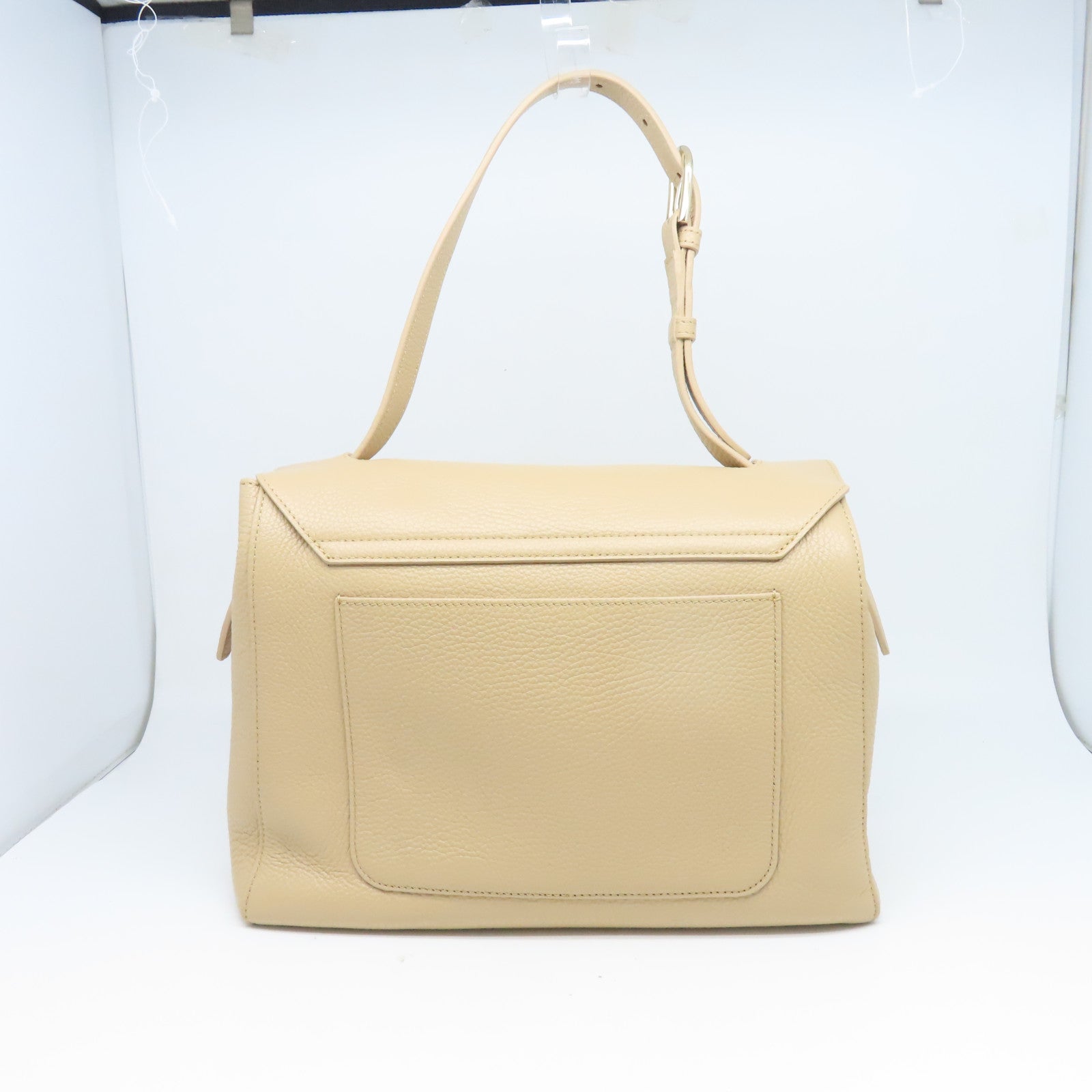 Furla 【激減優惠】牛皮皮革Shoulder Bag金扣肩背袋淺褐色