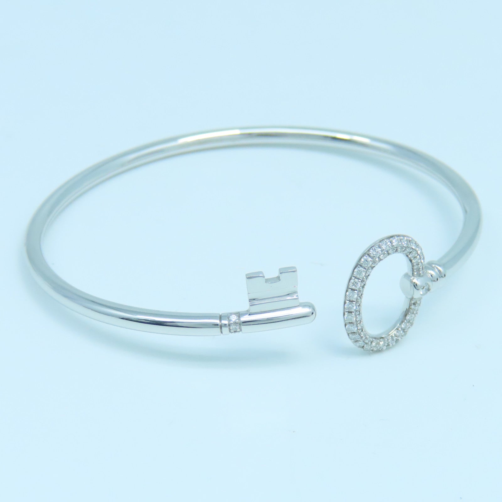 TIFFANY＆CO 【激減優惠】18K白金Key Wire手鐲