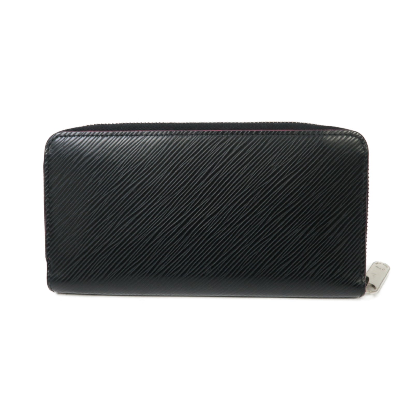 LOUIS VUITTON Epi Zippy Long Wallet銀扣長錢包黒色/粉紅色