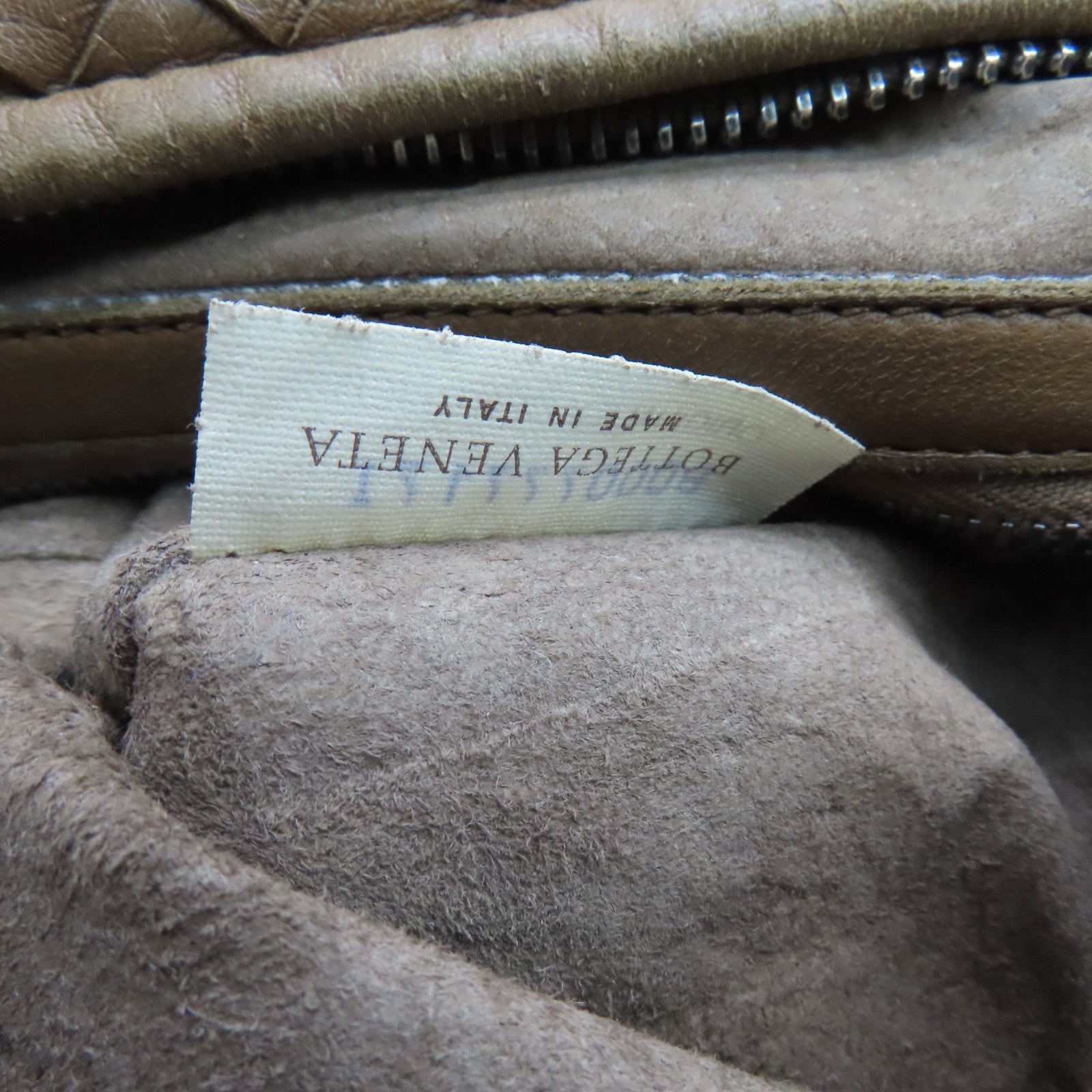 BOTTEGA VENETA 羊皮皮革Shoulder Bag銀扣肩背袋淺啡色