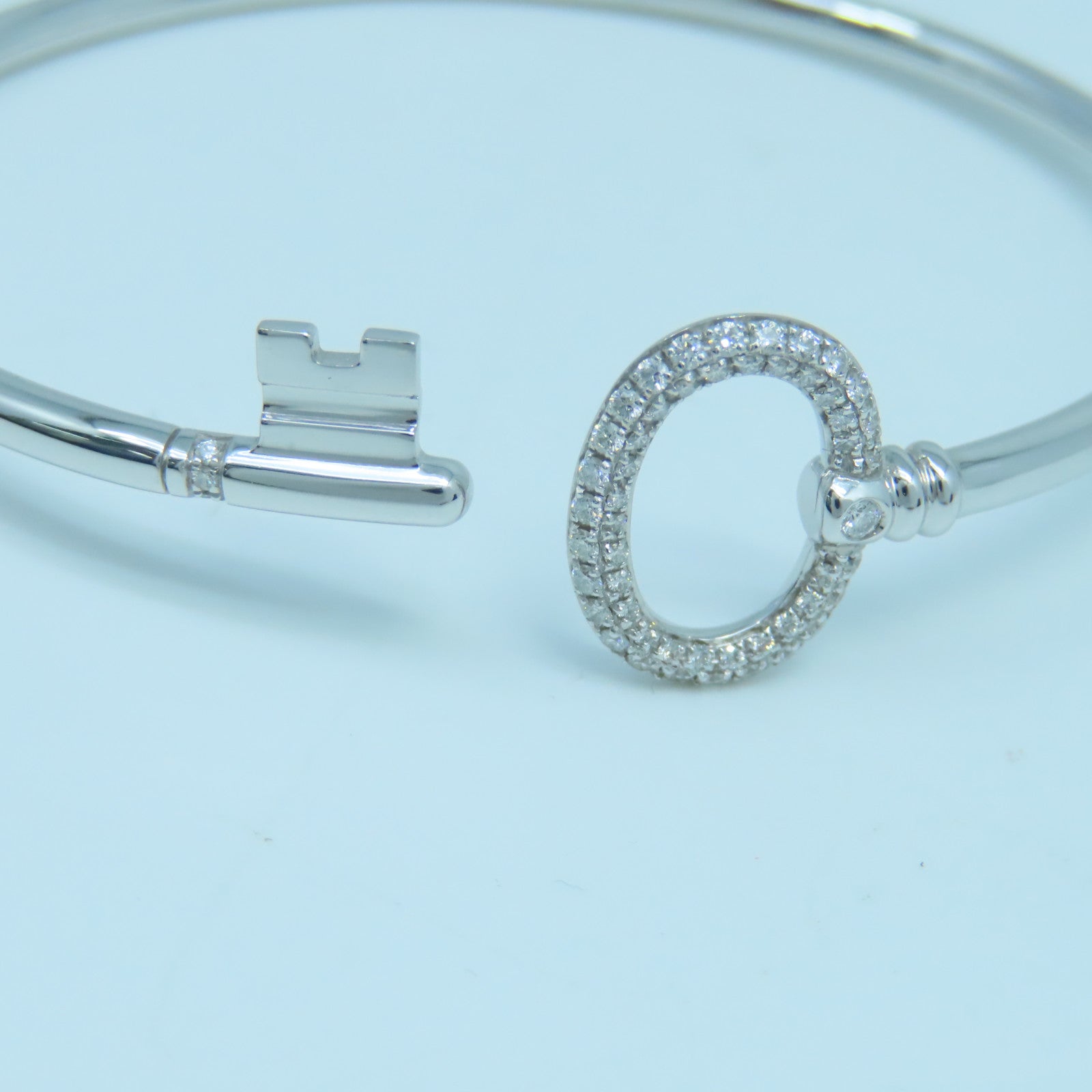 TIFFANY＆CO 【激減優惠】18K白金Key Wire手鐲