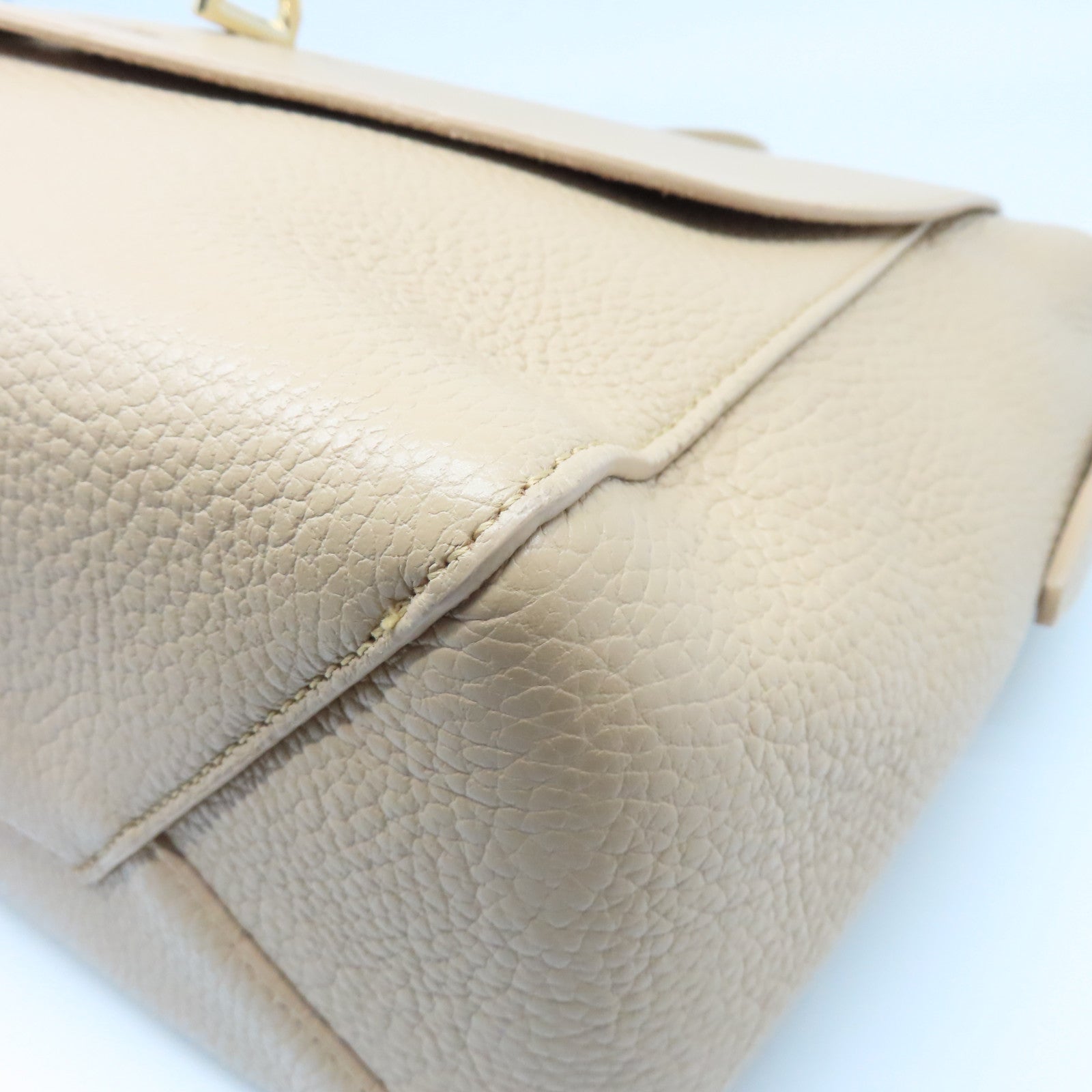 Furla 【激減優惠】牛皮皮革Shoulder Bag金扣肩背袋淺褐色