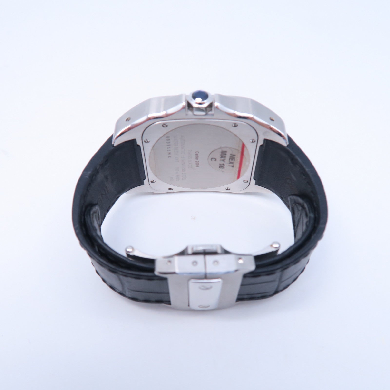 CARTIER Santos 100不鏽鋼手錶自動機芯白色