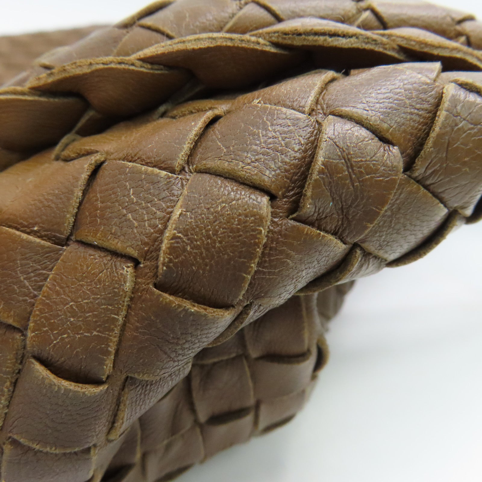 BOTTEGA VENETA 羊皮皮革Shoulder Bag銀扣肩背袋淺啡色