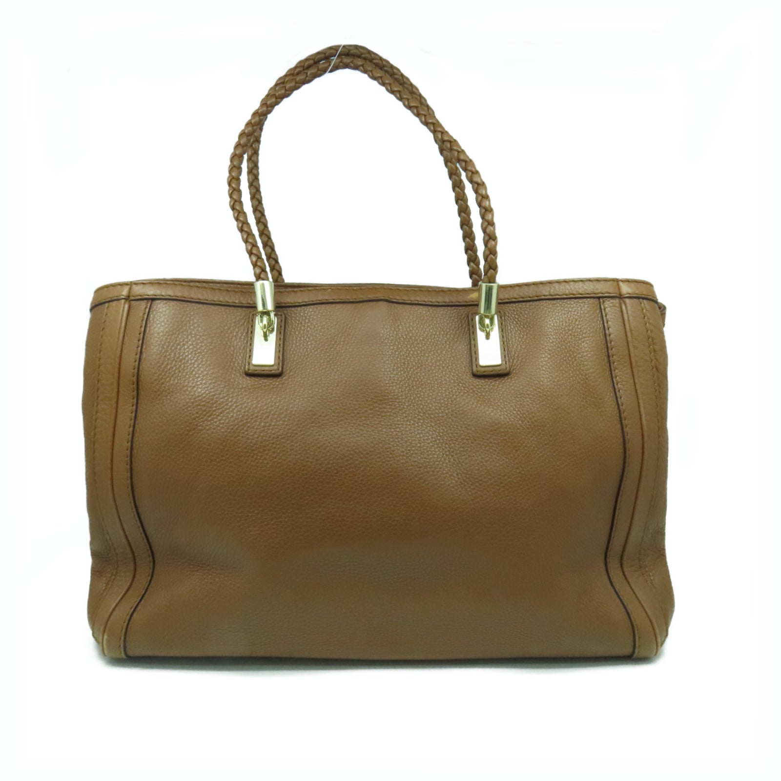 GUCCI 牛皮皮革Tote Bag金扣肩背袋啡色