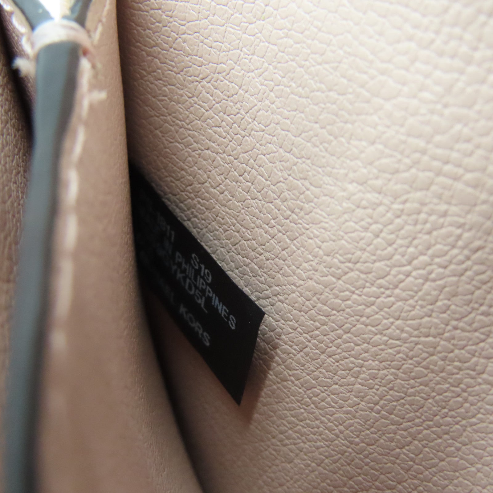 Michael Kors Leather Card Case Gold Buckle Pink