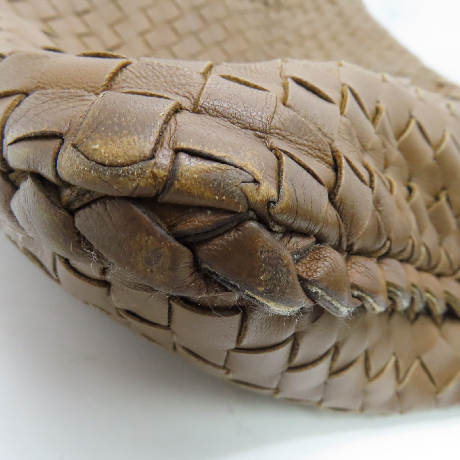 BOTTEGA VENETA 羊皮皮革Shoulder Bag銀扣肩背袋淺啡色