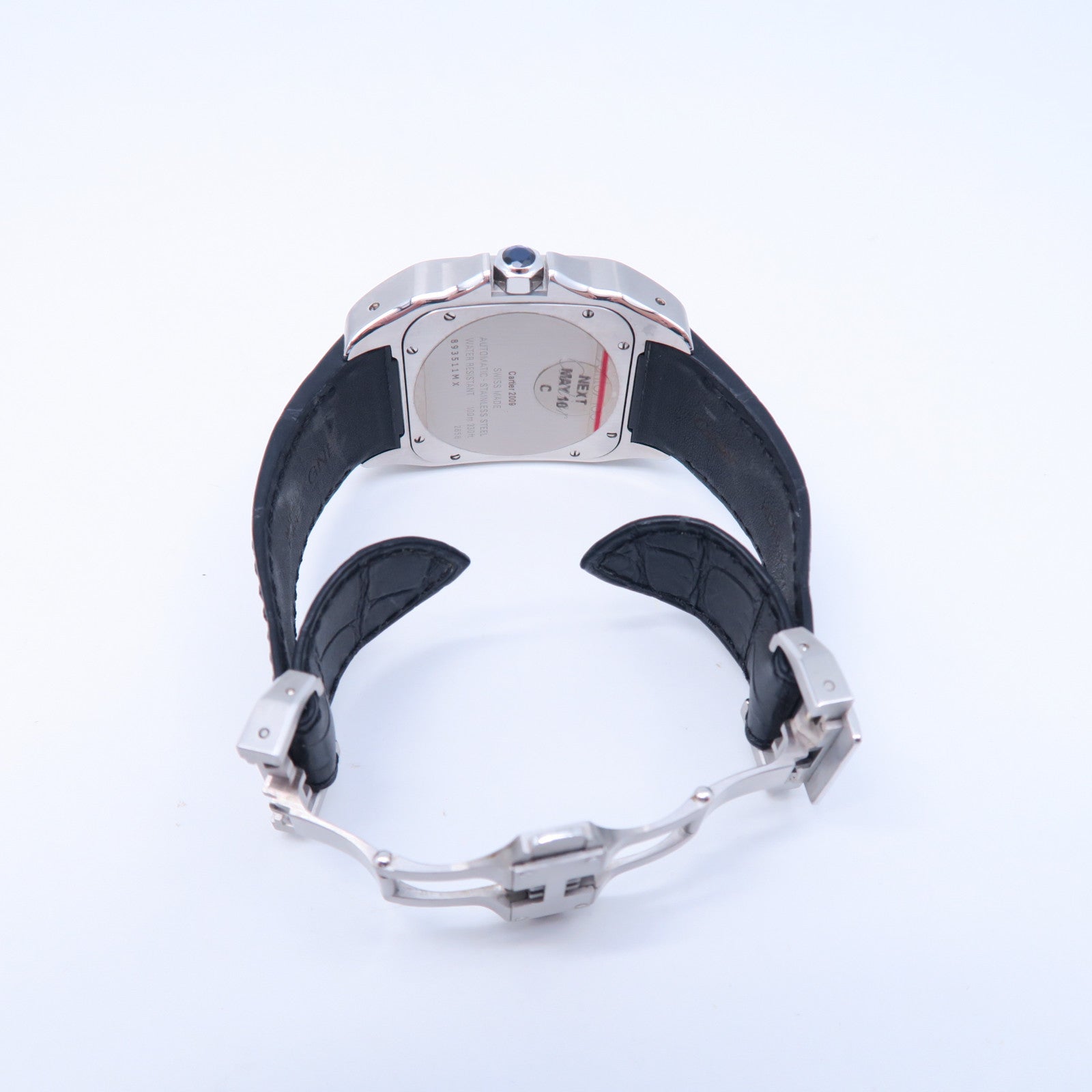 CARTIER Santos 100不鏽鋼手錶自動機芯白色